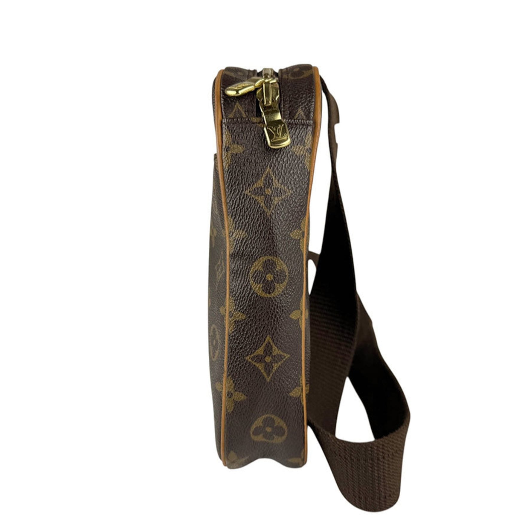 Louis Vuitton Monogram Canvas Bum Bag/Body Bag, Pochette, Ganju, Brown/Gold, Men's/Women's