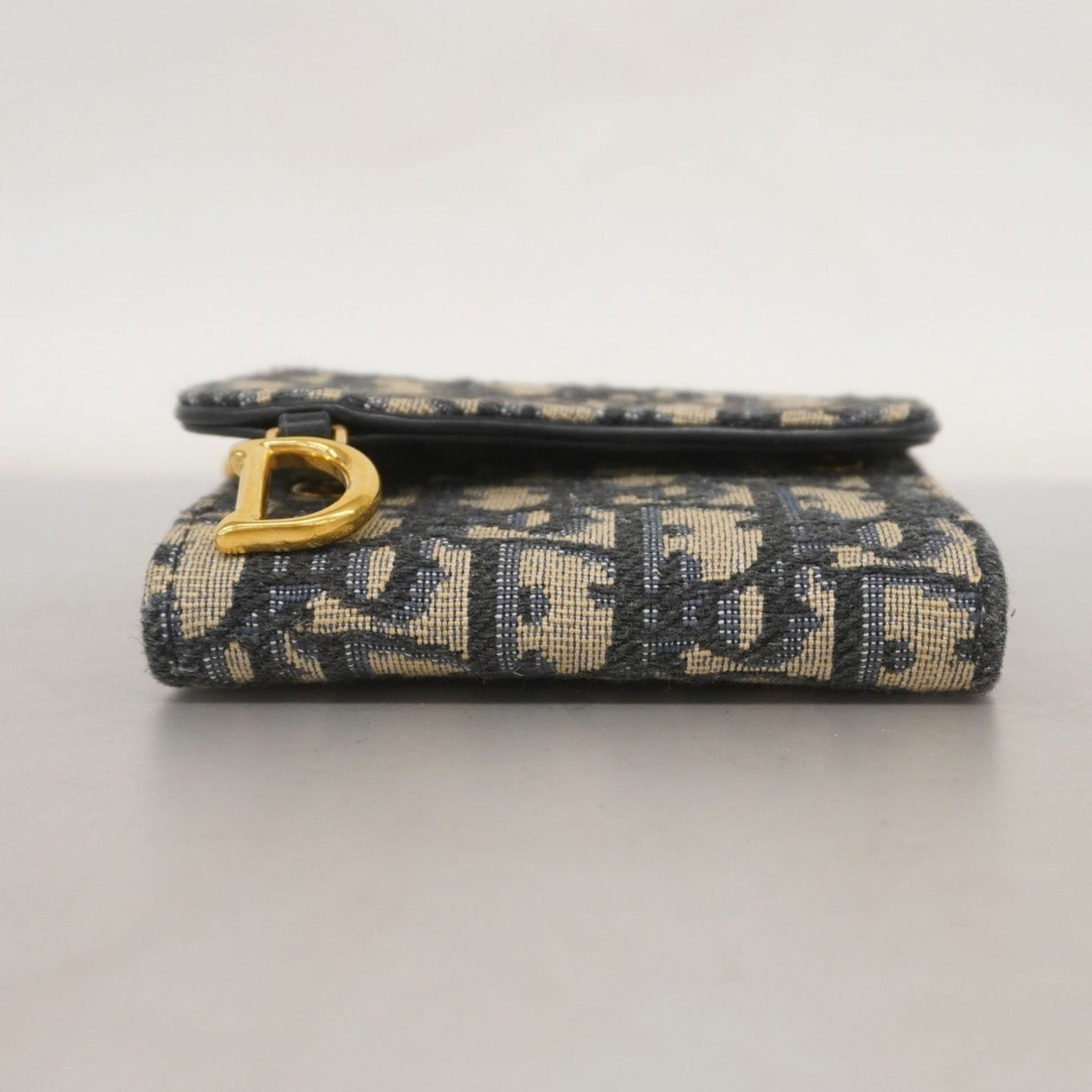 Christian Dior Tri-fold Wallet Olive Saddle Lavender
