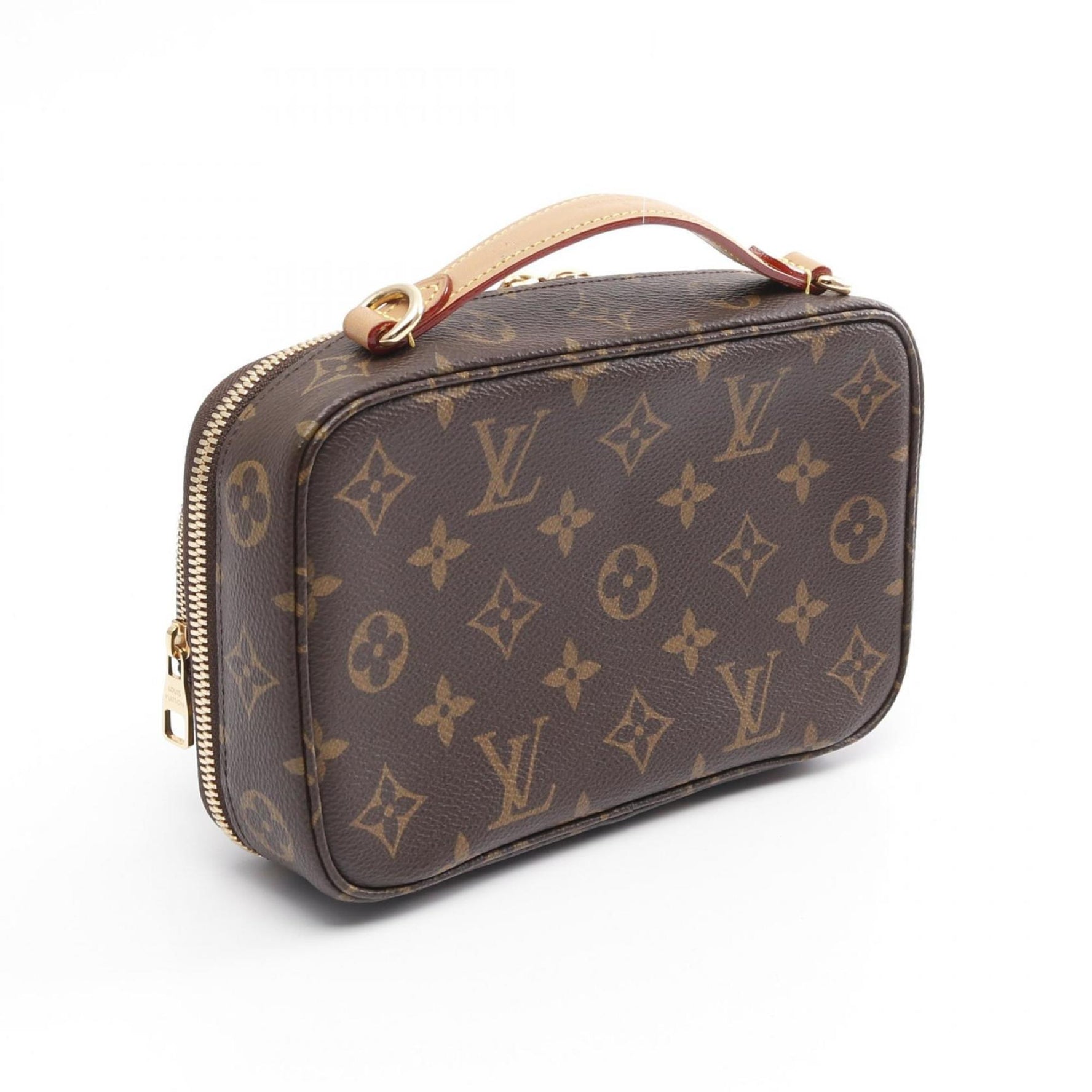 Louis Vuitton Utility Crossbody Handbag in Coated Canvas and Leather with Monogram Design