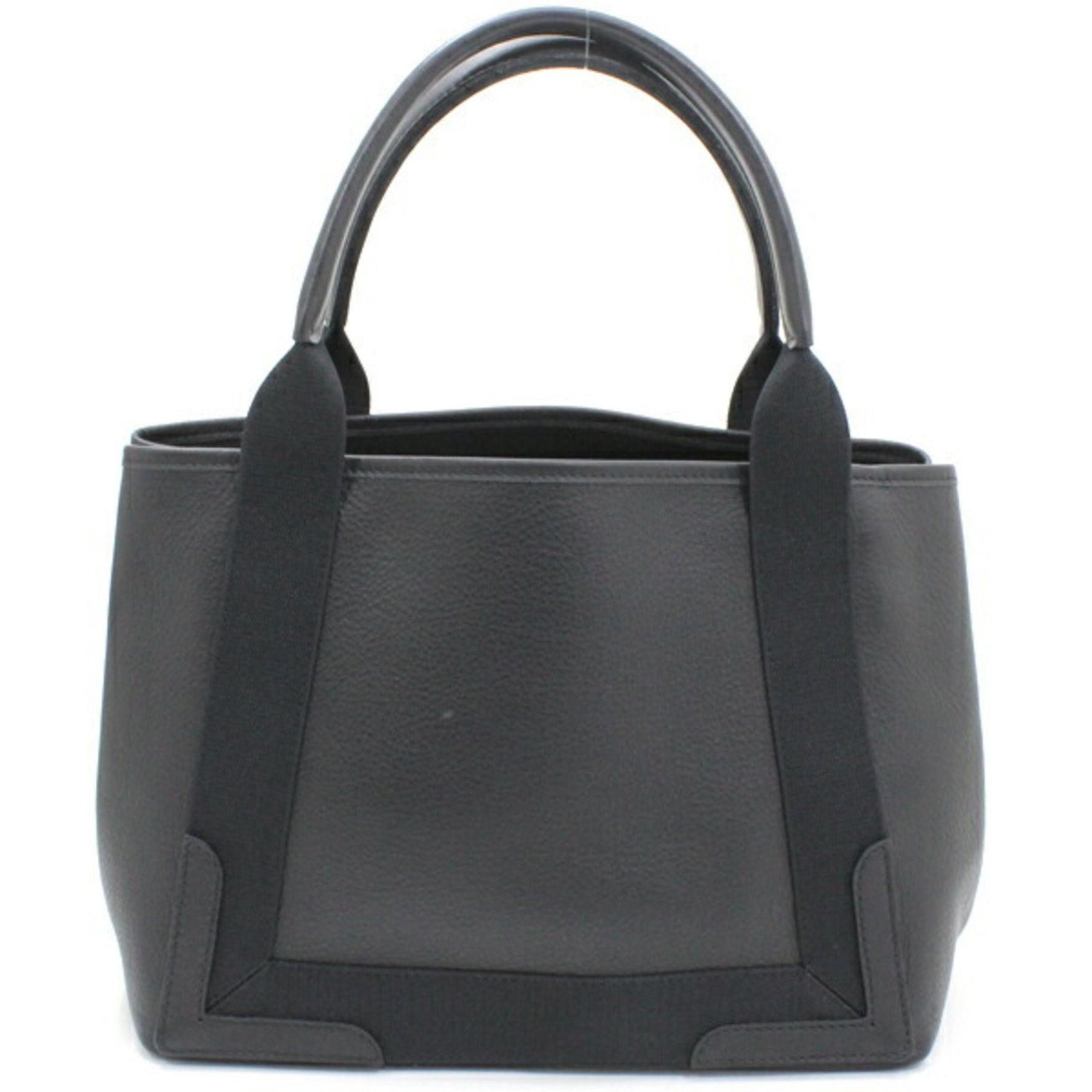 Balenciaga Navy Cabas S Handbag Tote Bag Black Leather Men Women D6WXN 1060 BALENCIAGA KM2828