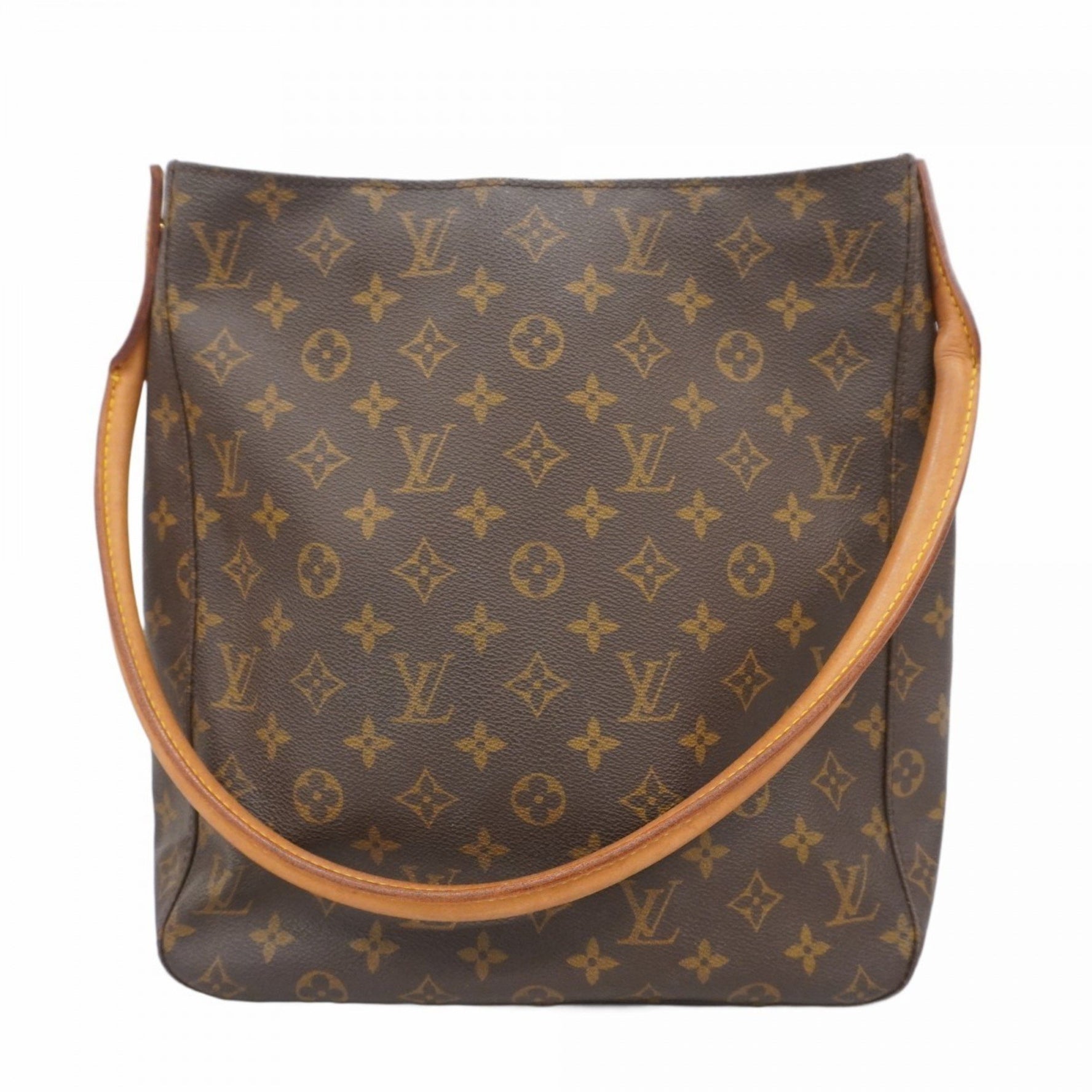 Louis Vuitton Monogram Looping GM Shoulder Bag M51145 Brown Women's