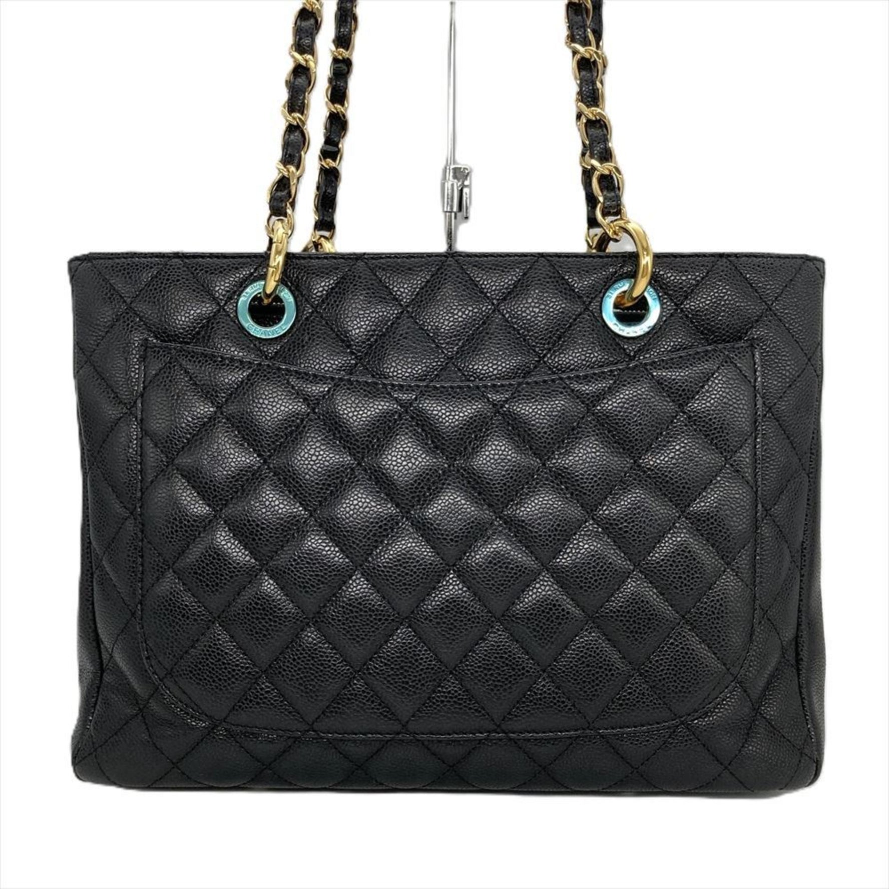CHANEL Matelasse Grand GST Tote Bag Caviar Skin Coco Mark