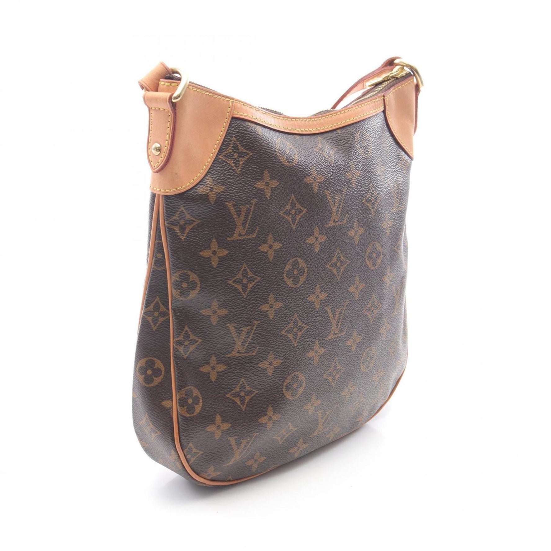 Louis Vuitton Odeon PM Shoulder Bag in Coated Canvas and Leather with Monogram Design, Brown