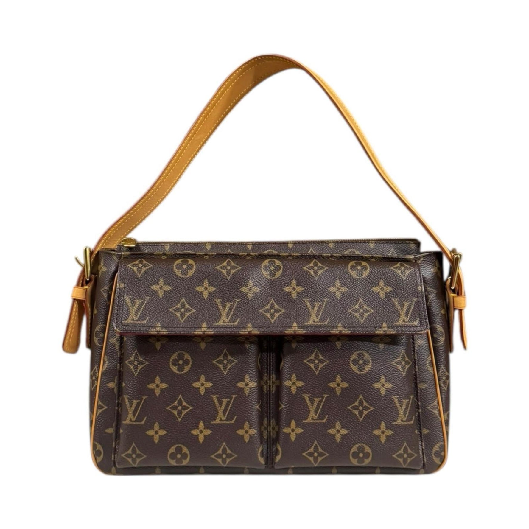 Louis Vuitton Viva Cite GM Monogram Shoulder Bag Canvas Brown LOUIS VUITTON
