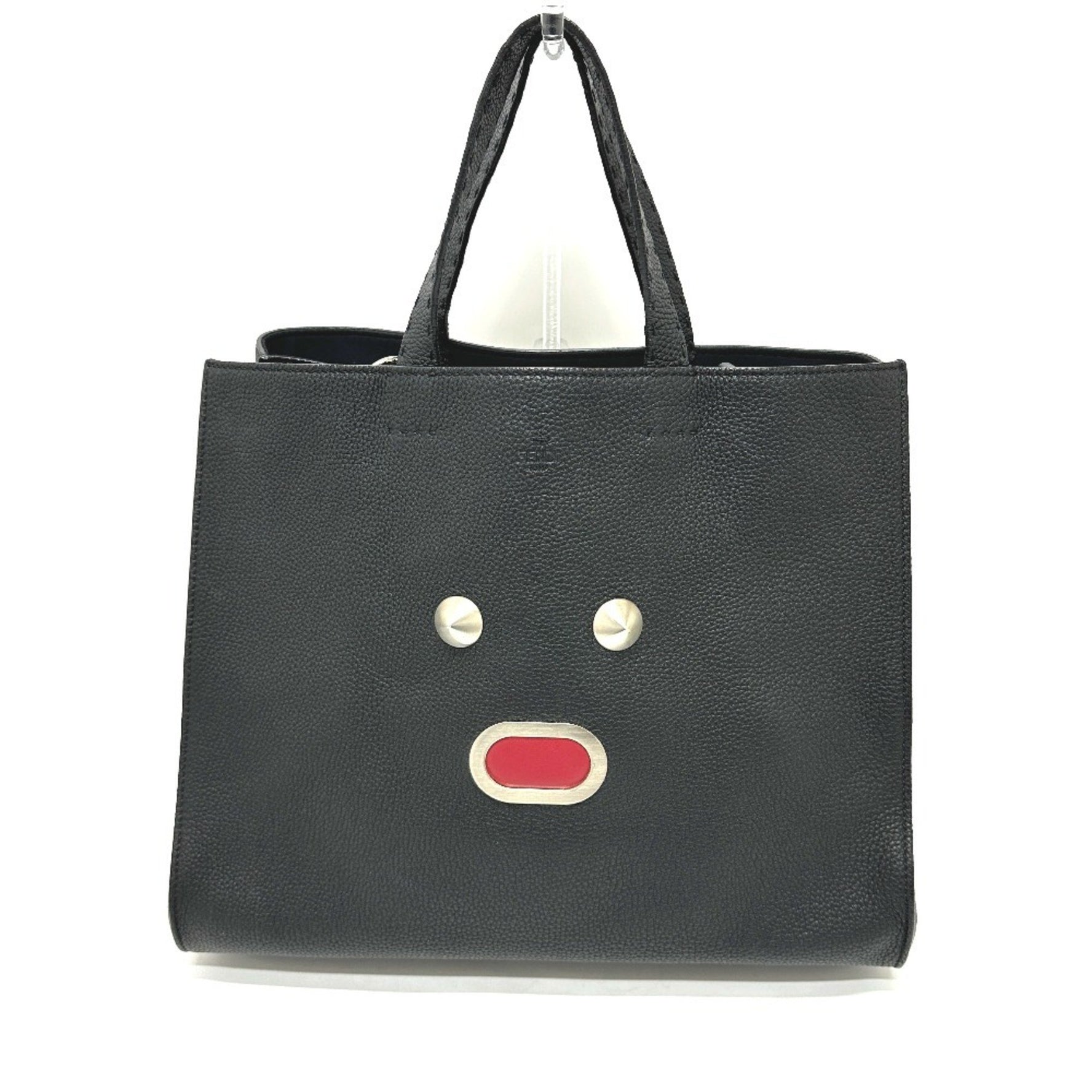 FENDI Selleria Monster Shoulder Bag Crossbody Tote Leather