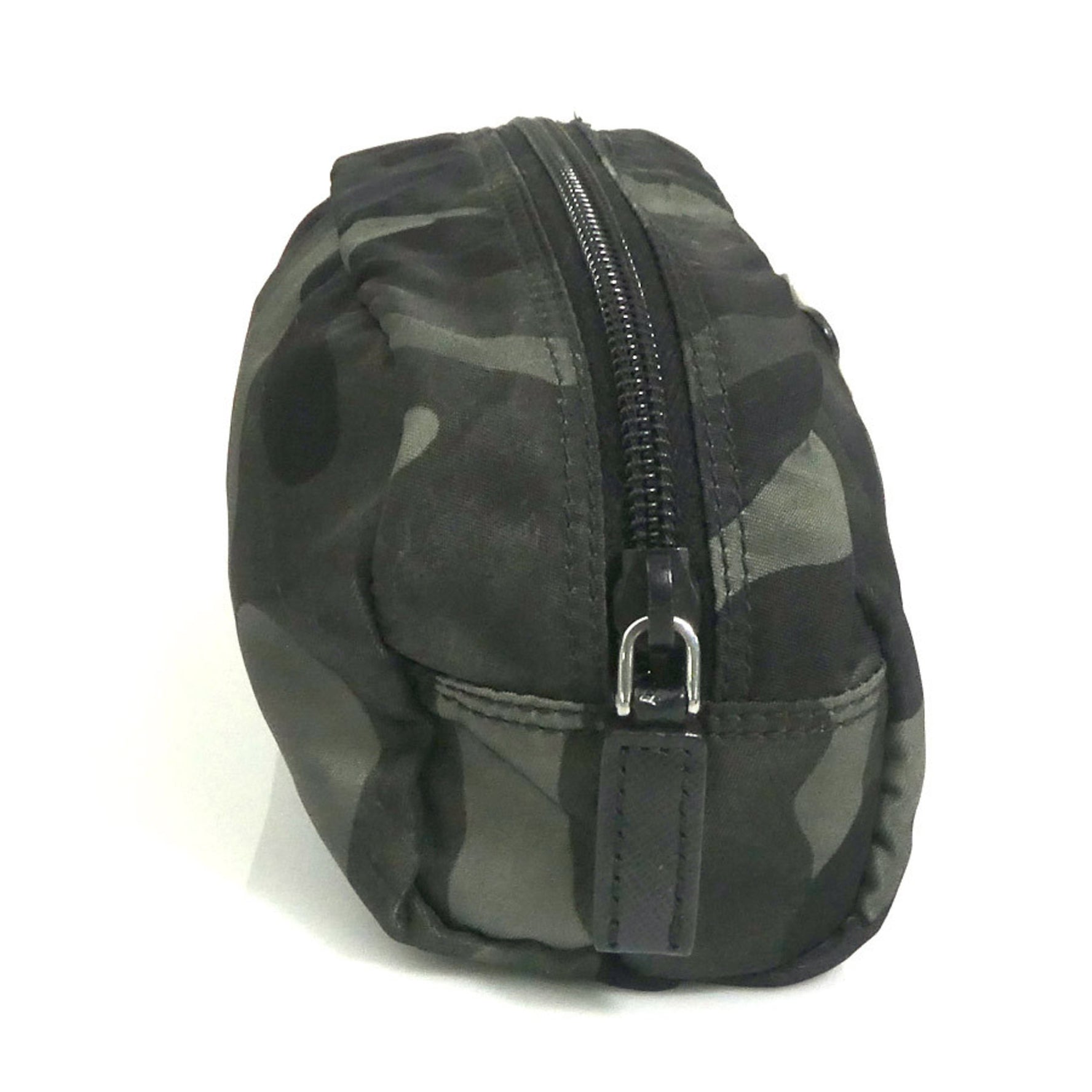 Prada PRADA Pouch Bag Nylon Khaki x Black Men's Women's h31463g
