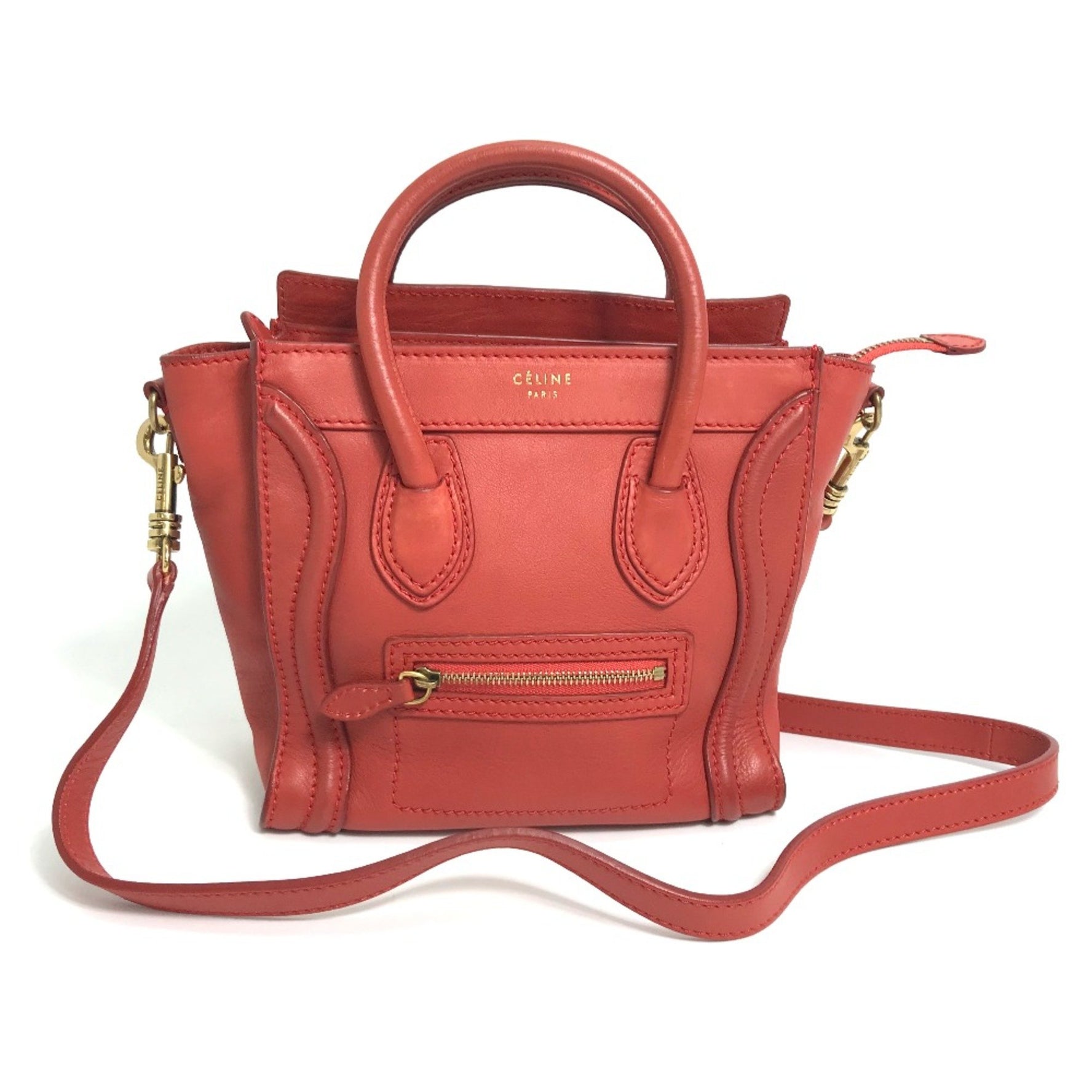 CELINE Nano Shopper Bag Crossbody Shoulder Bag Hand Bag Lipstick