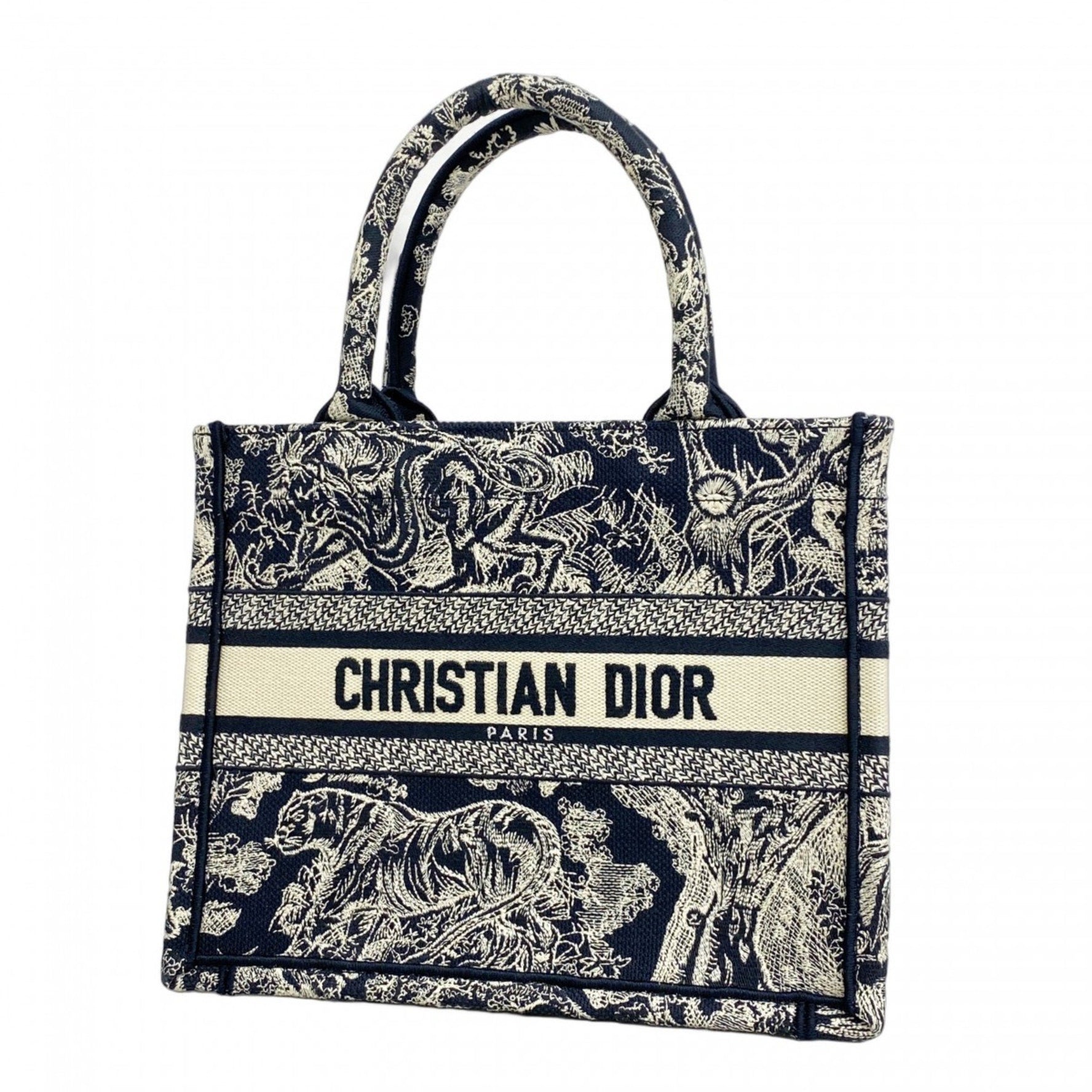 Christian Dior Book Tote Canvas Bag
