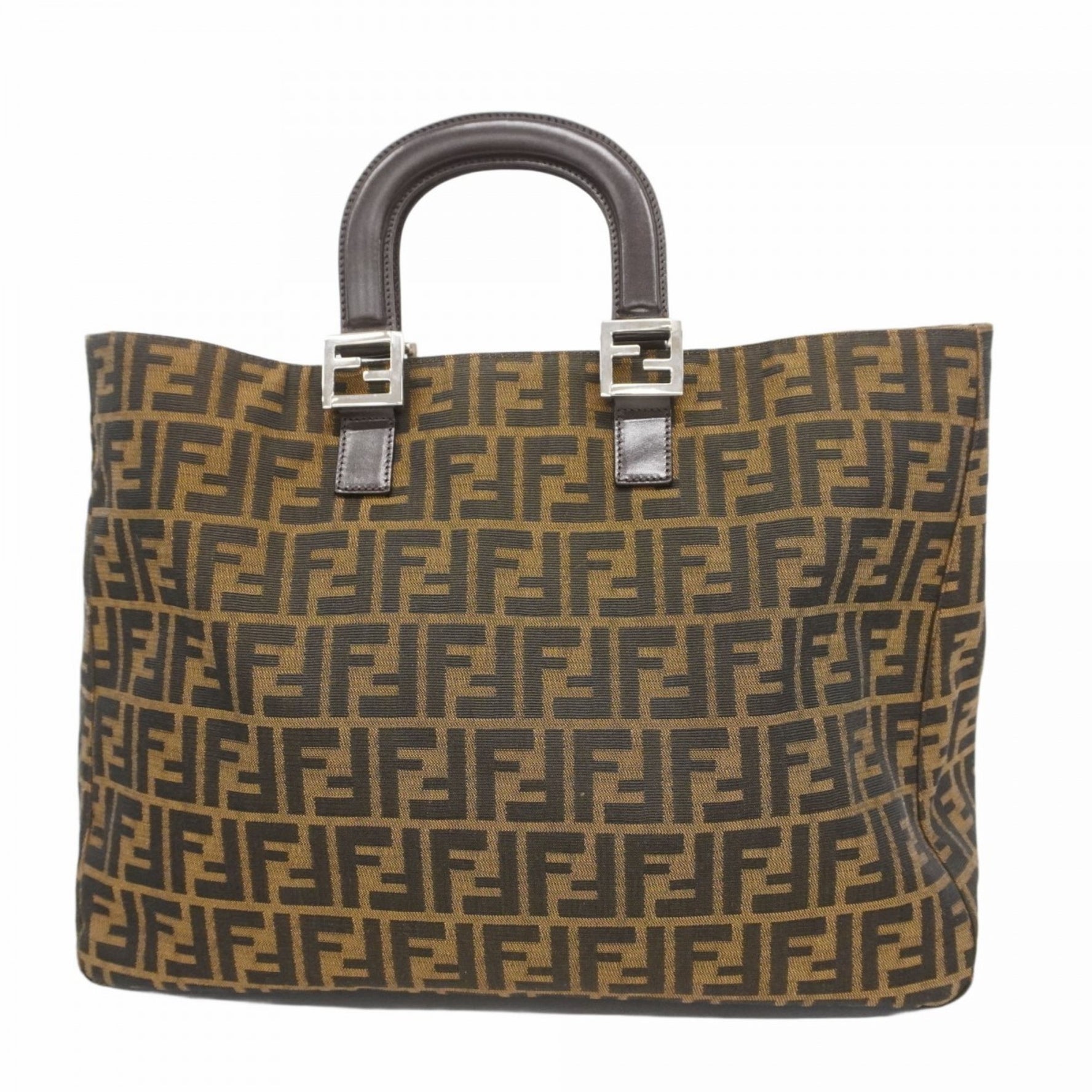 Fendi Zucca nylon canvas handbag in