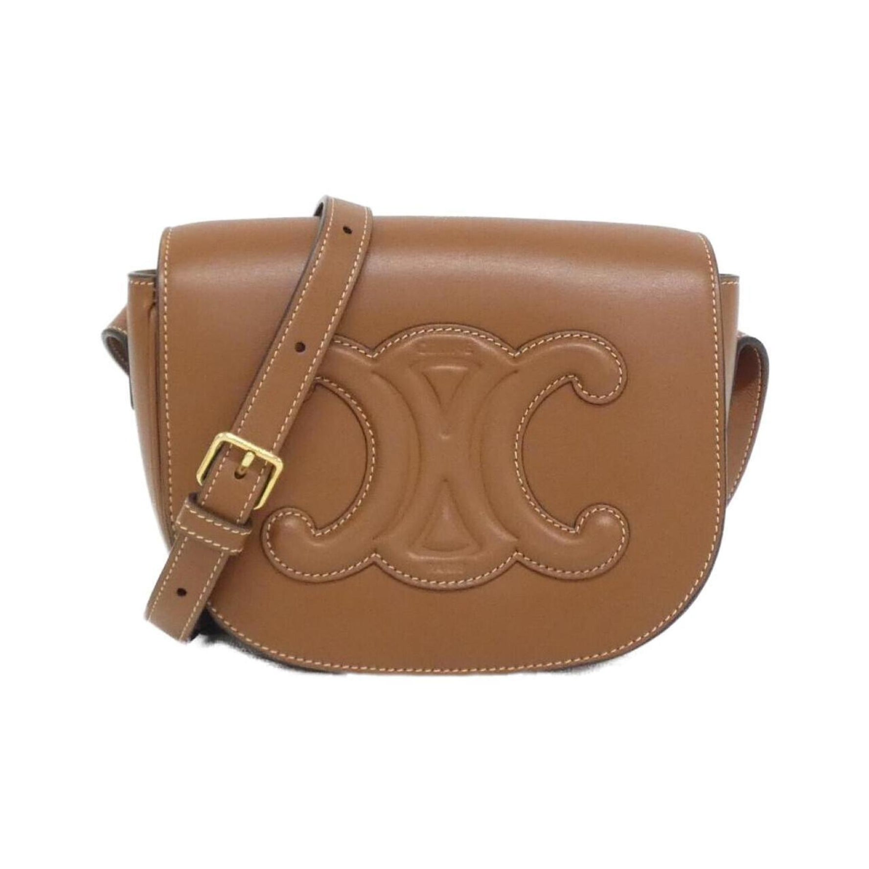 Celine Folco Cuir Triomphe Shoulder Bag