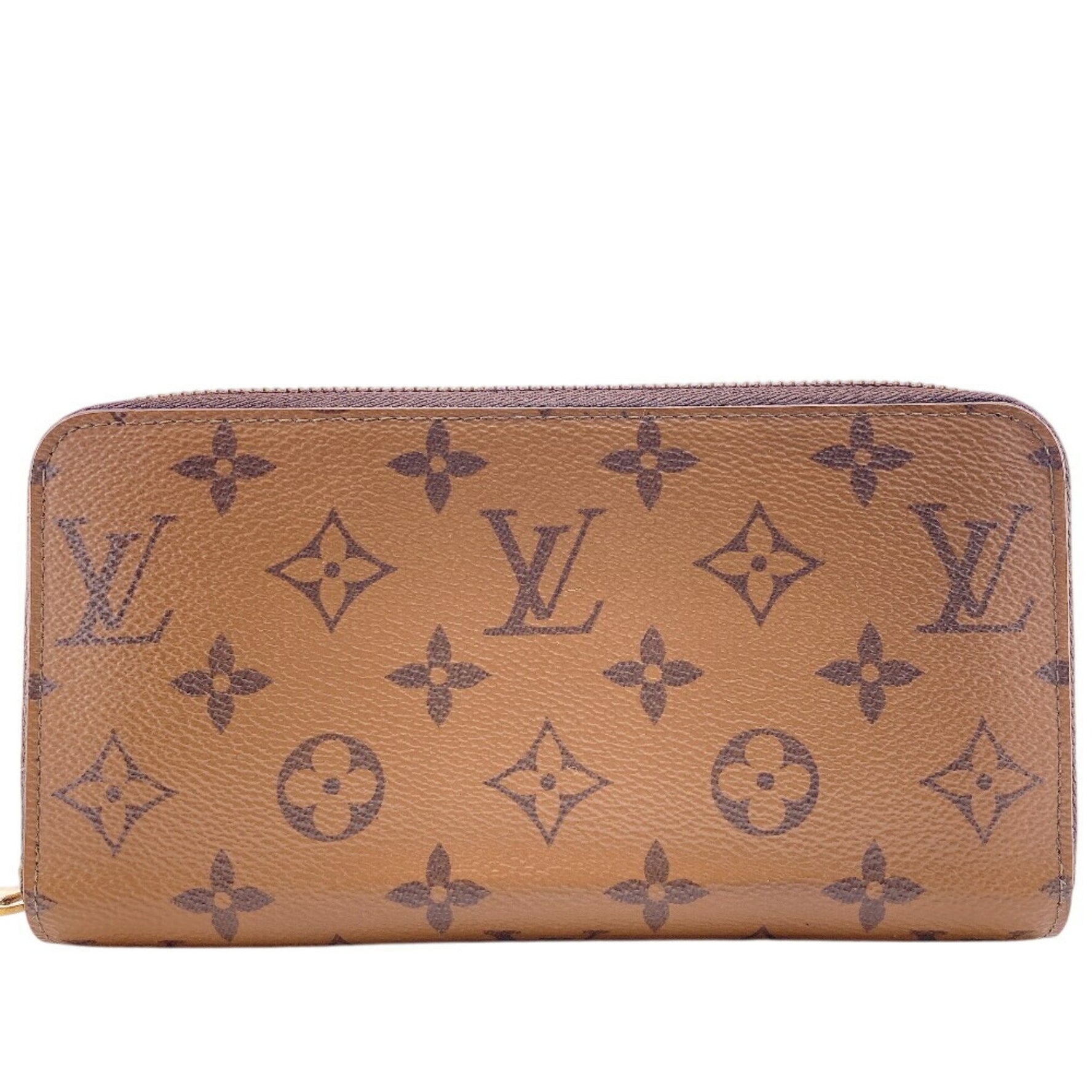 Louis Vuitton Zippy Wallet Round Monogram Reverse Long Brown
