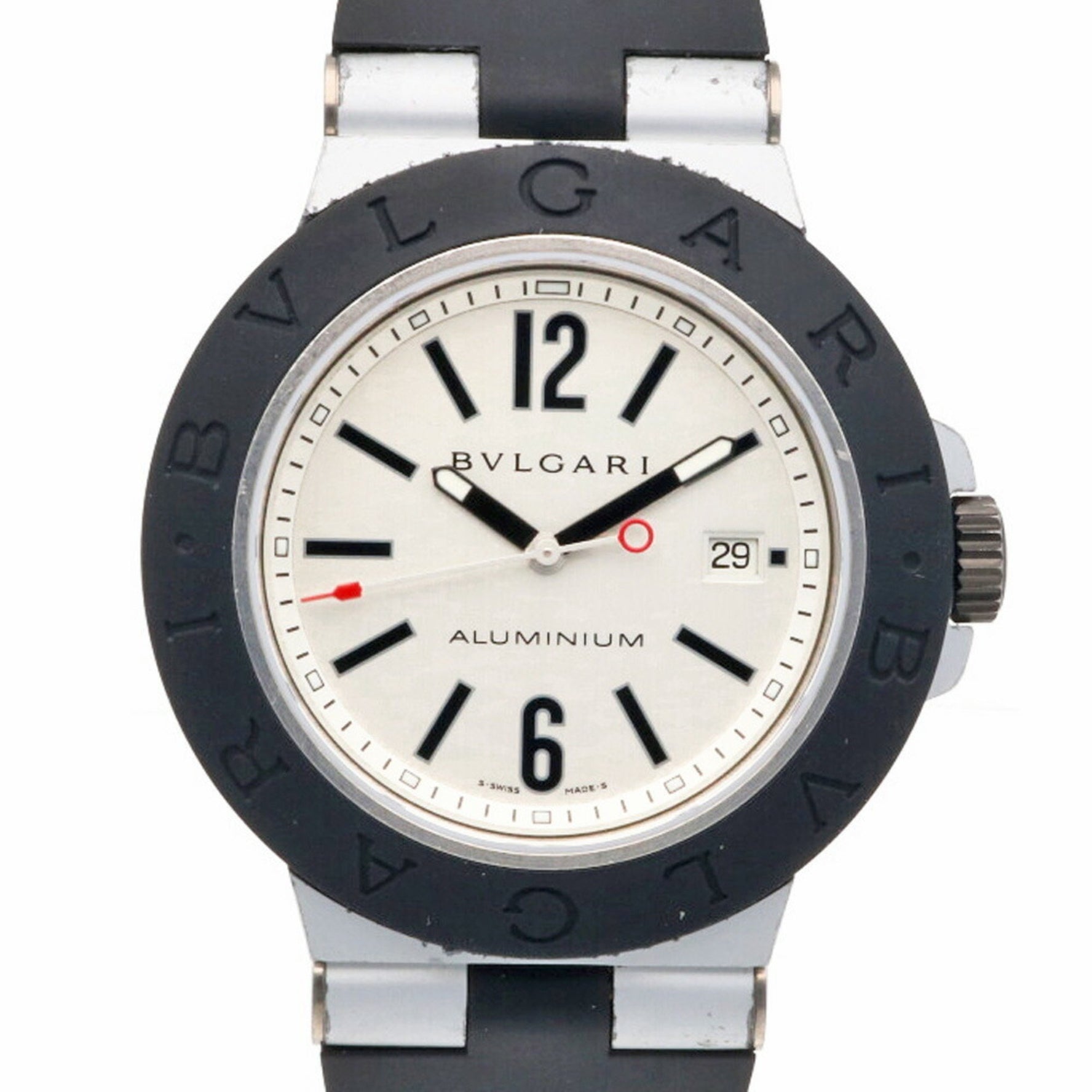 Bvlgari Diagono Alum Watch Aluminium AL44TA Automatic Men's BVLGARI Manufacturer's Finished