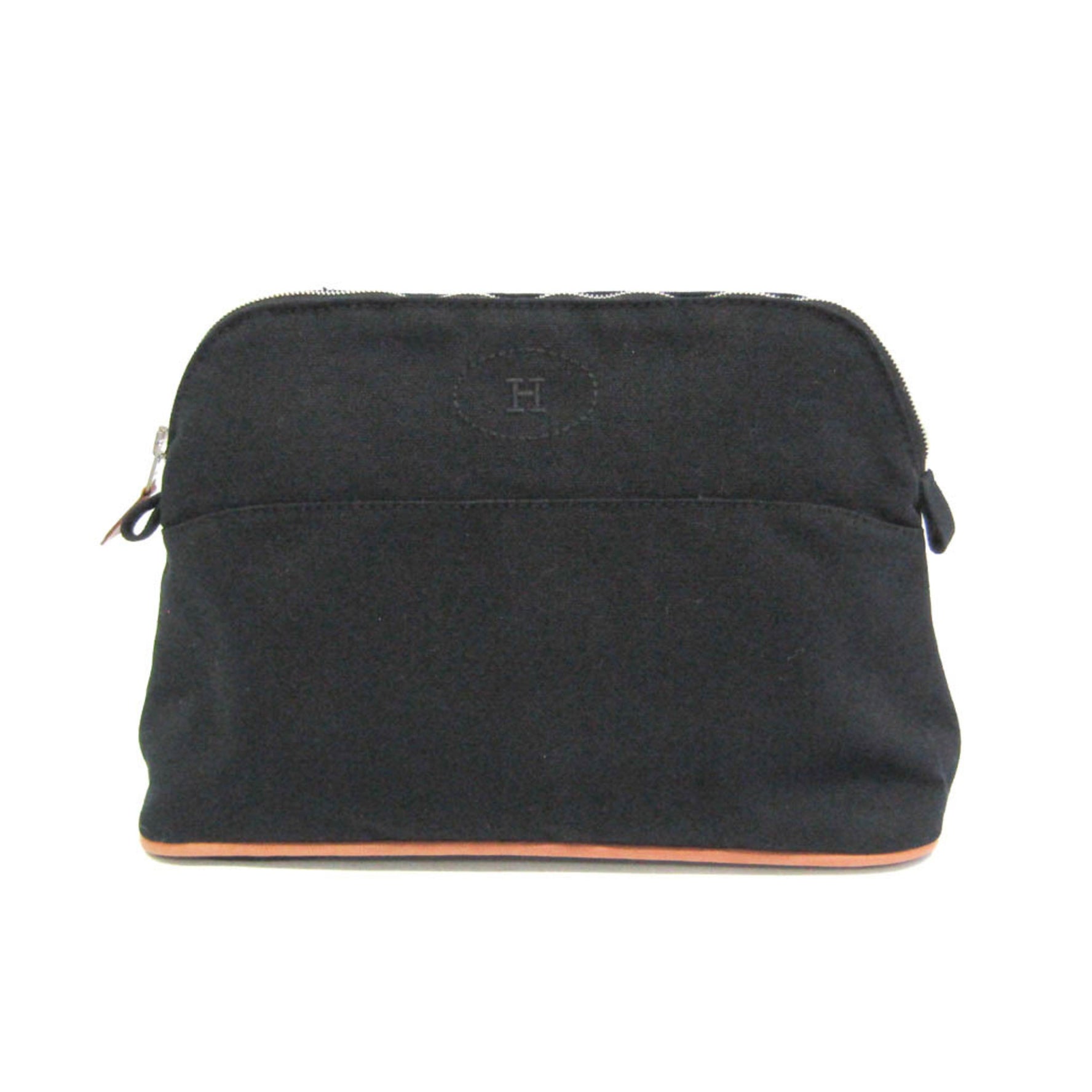 Hermes Bolide Pouch MM Cotton,Leather Pouch