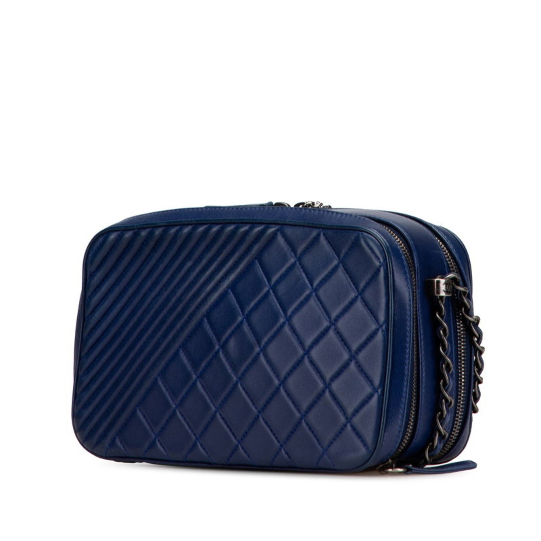 CHANEL Boy Chain Shoulder Bag Camera Lambskin