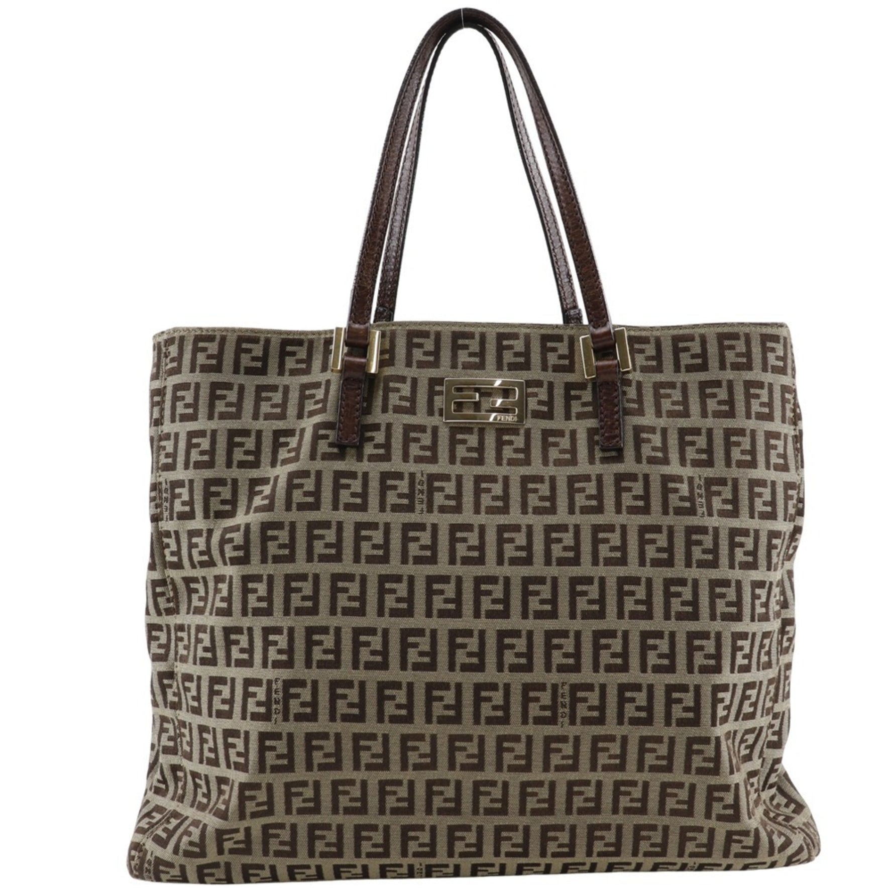 FENDI Zucchino Handbag Nylon Canvas