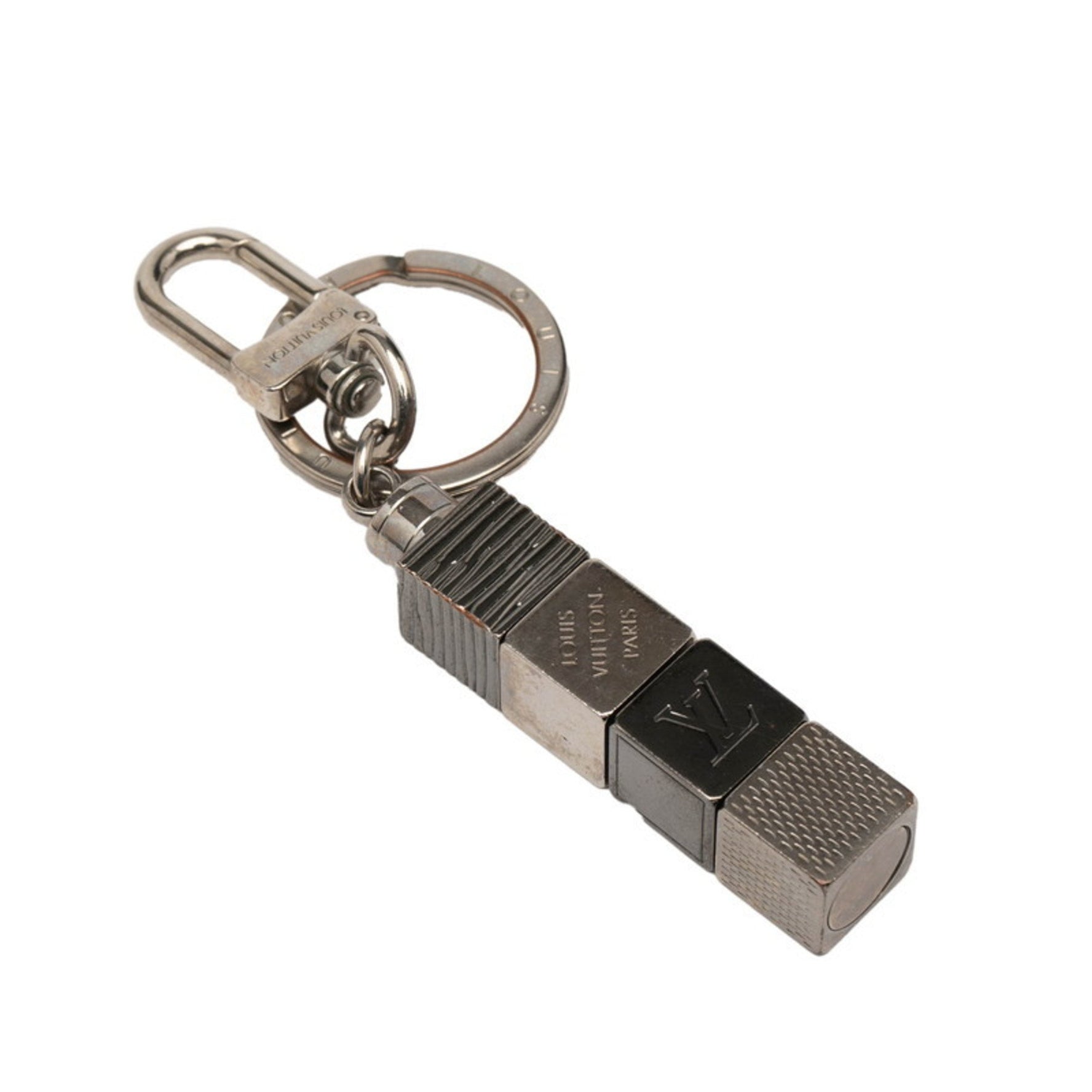 Louis Vuitton Porte-Clés Cube Keychain Charm Metal LOUIS VUITTON