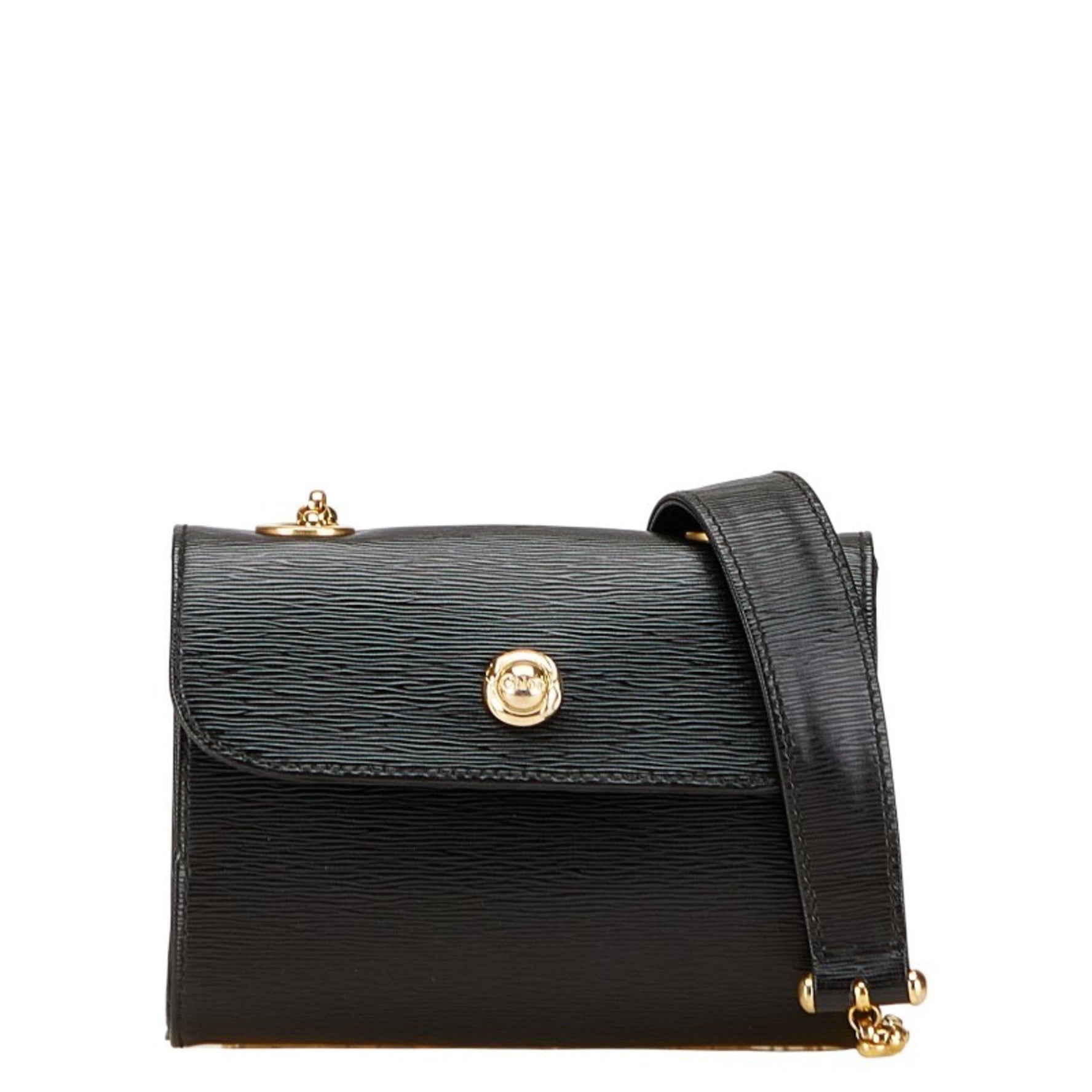 Chloé Chloe Mirrored Mini Bag Chain Shoulder Leather