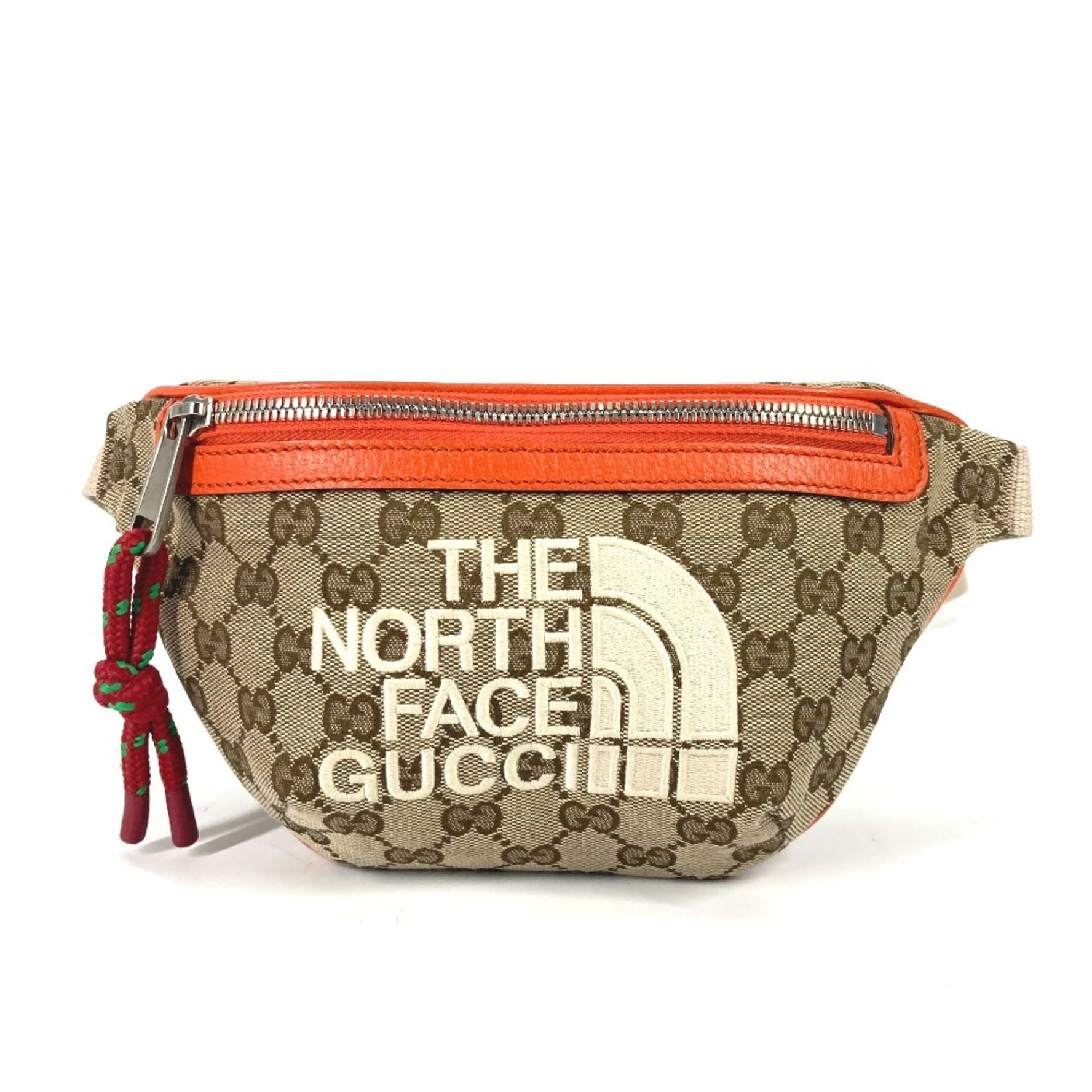 GUCCI THE NORTH FACE collaboration GG logo belt bag Belt Bag Crossbody Body Leather Canvas Beige