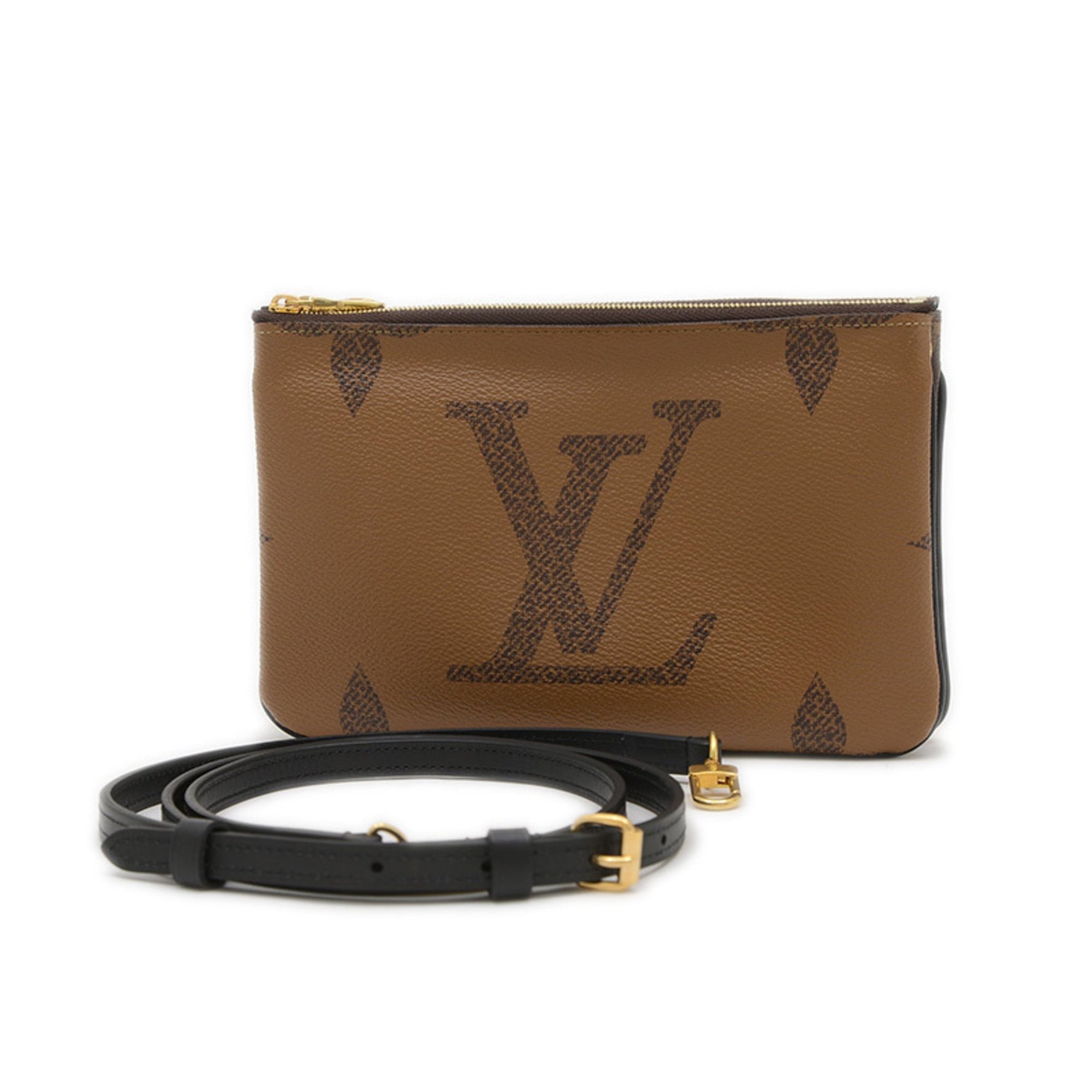 Louis Vuitton Monogram Giant Pochette Double Zip Shoulder Bag