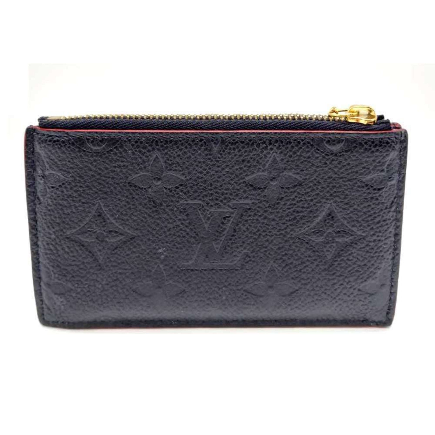 Louis Vuitton Porte Carte Zip Marine Rouge Navy x Red Monogram Empreinte Coin Case Fragment LOUISVUITTON