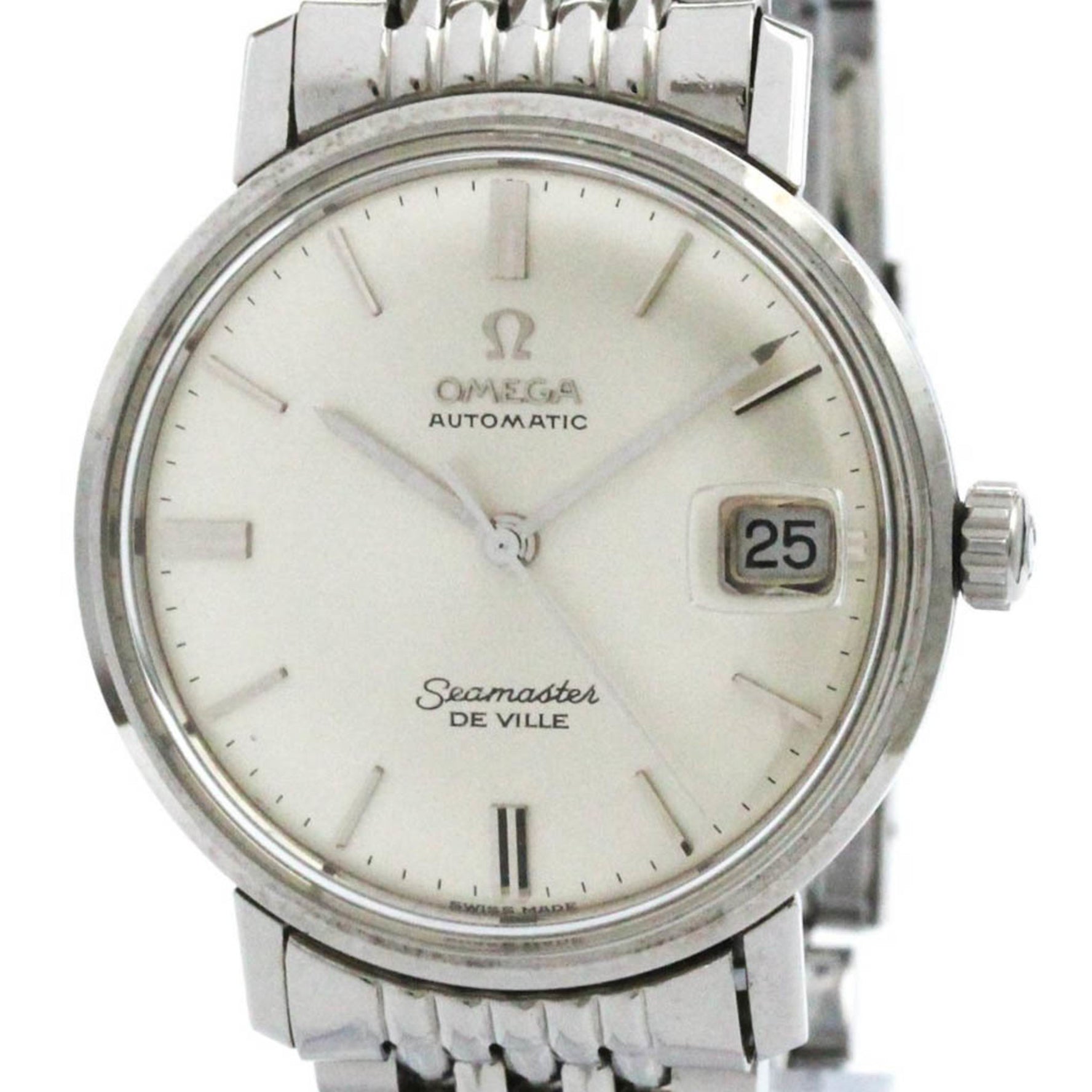 Vintage OMEGA Seamaster Date Cal 565 Rice Bracelet Watch 166.020