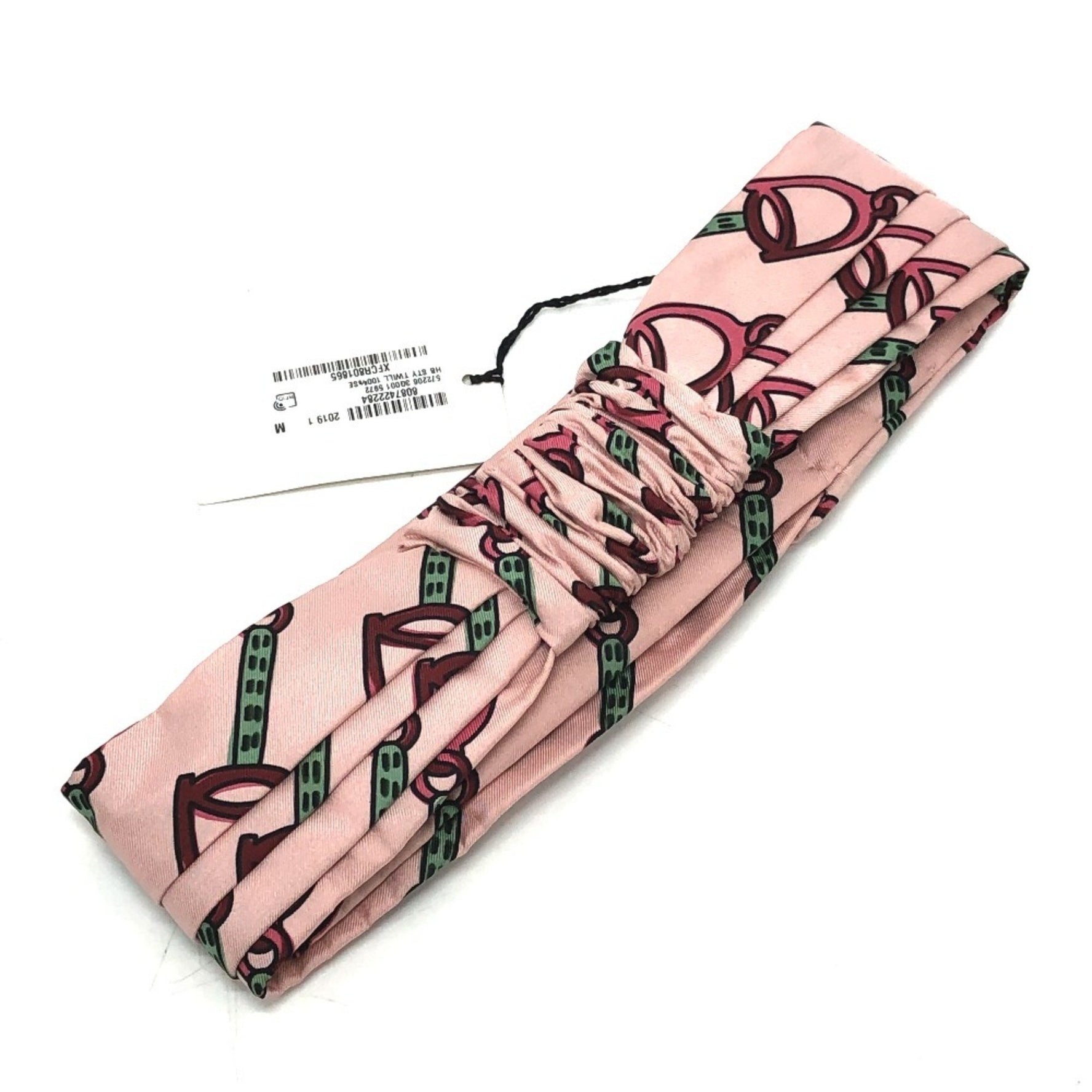 GUCCI Horsebit Silk Headband, Like New