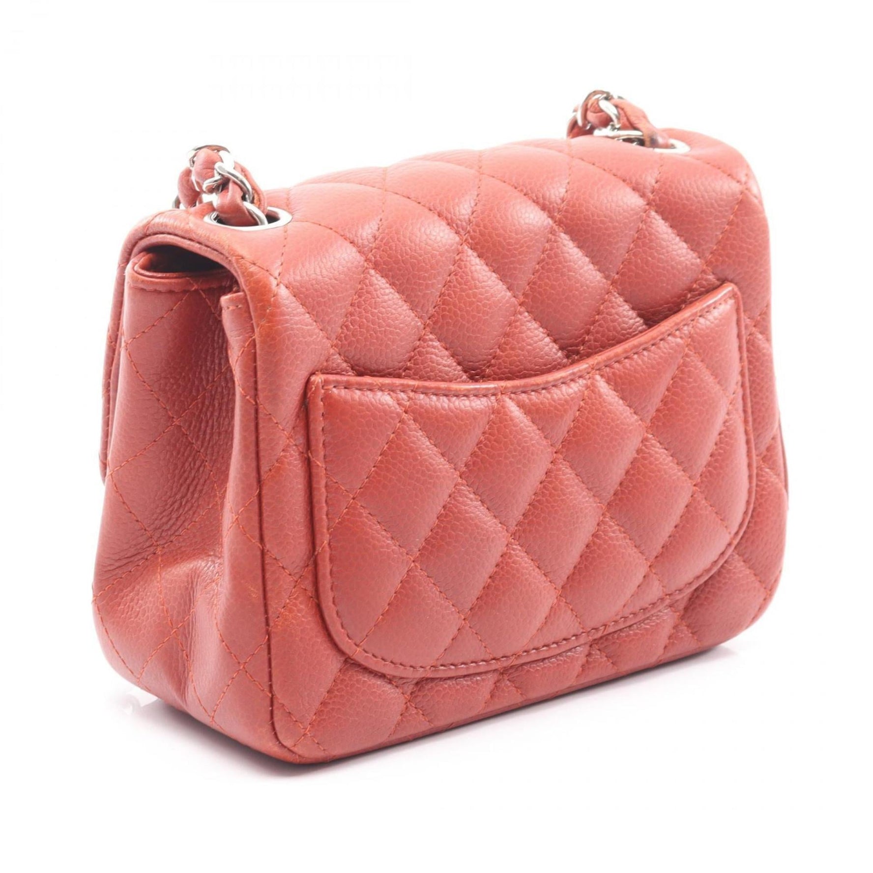 CHANEL Mini Matelasse Shoulder Bag in Grained Calfskin Caviar
