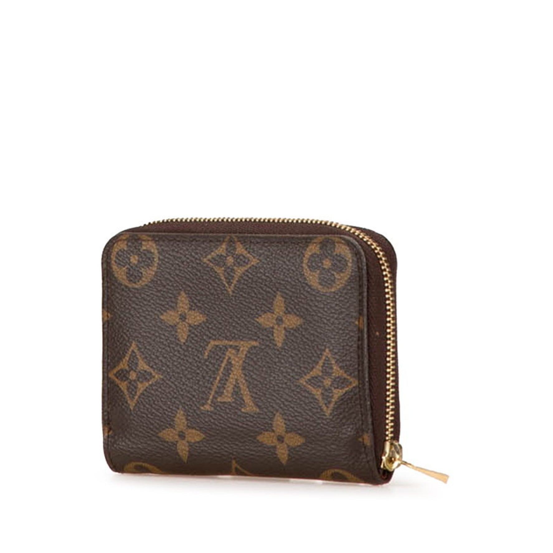 Louis Vuitton Monogram Zippy Coin Purse Case PVC Leather