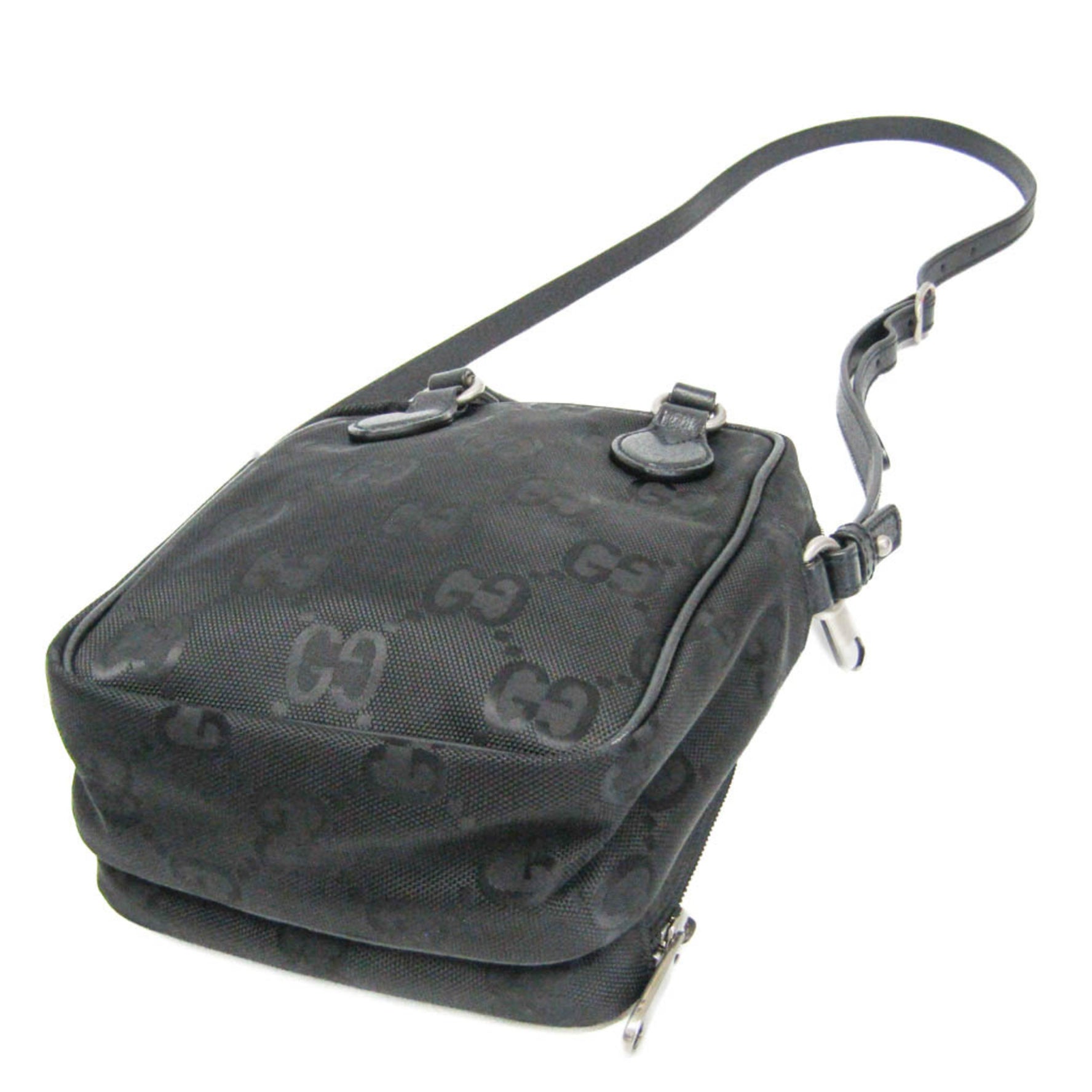 Gucci GG Nylon Off The Grid Women,Men Nylon,Leather Shoulder Bag