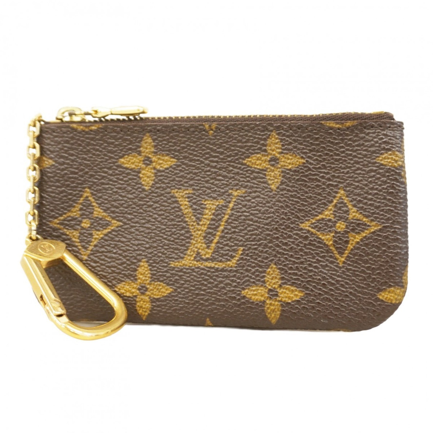 Louis Vuitton Monogram Pochette Cle Wallet/Coin Case M62650 Brown Men's/Women's
