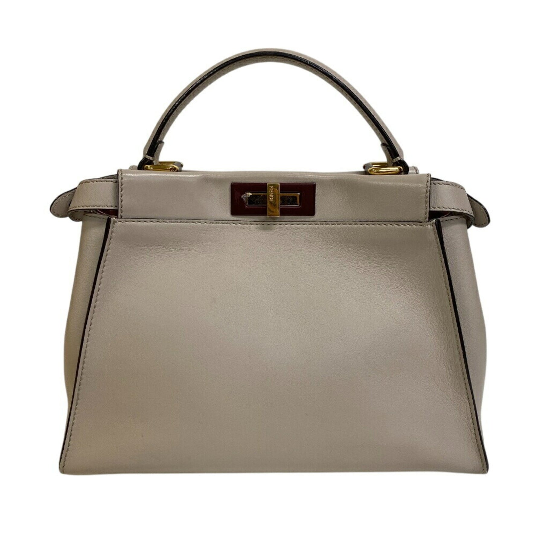 FENDI Peekaboo Medium Shoulder Bag, Gray