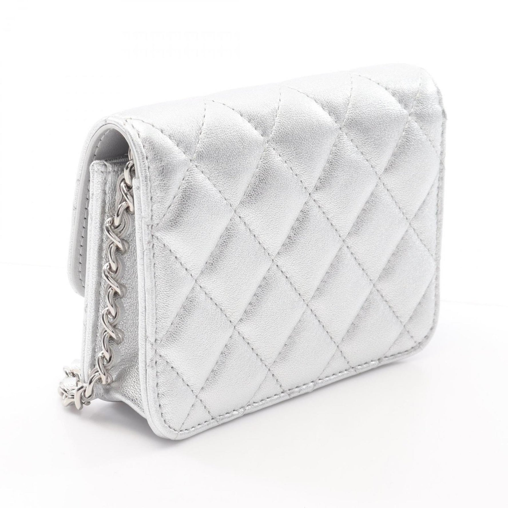 CHANEL Matelasse Star Motif Shoulder Bag in Lambskin Leather