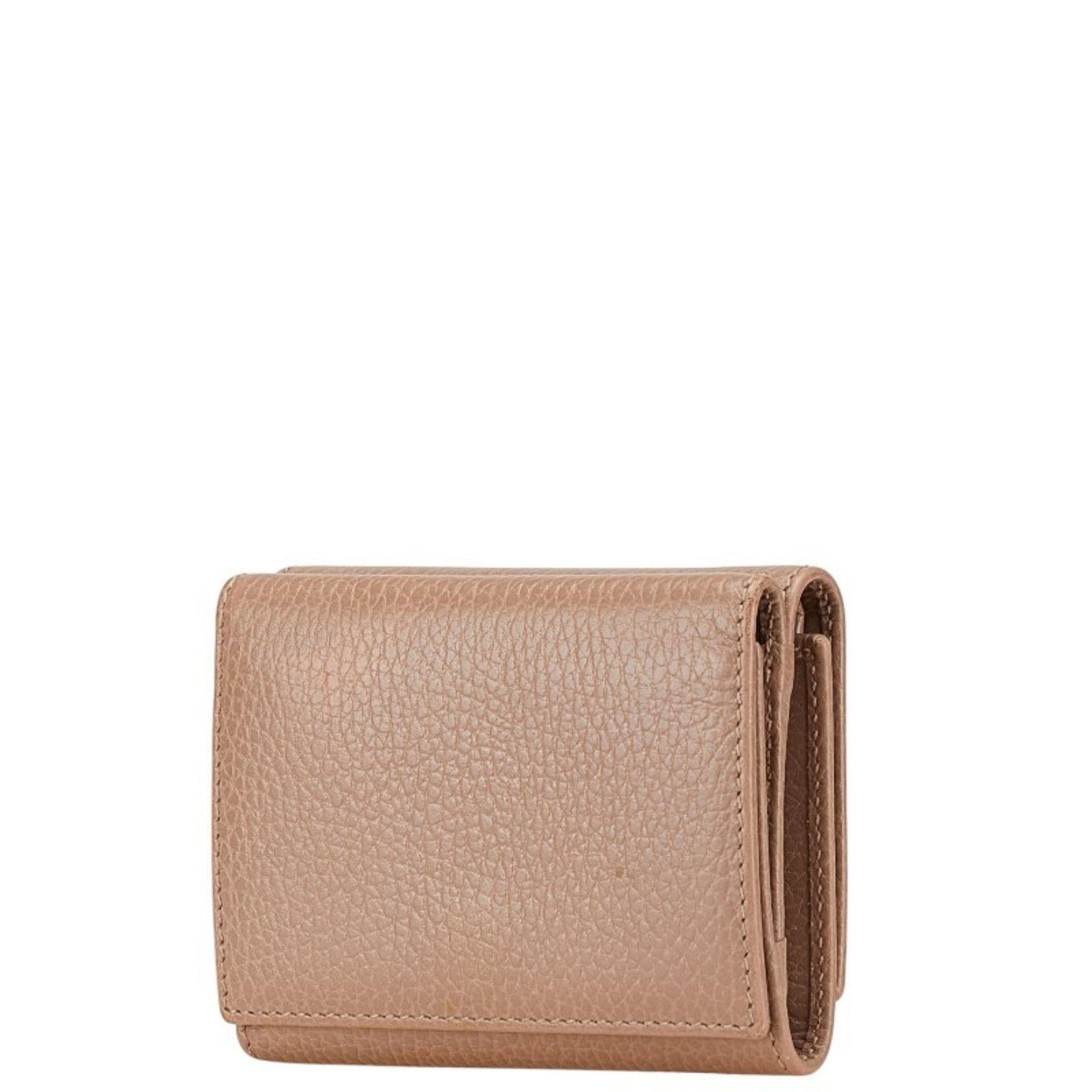 Gucci Petit Marmont Double G Compact Wallet Leather