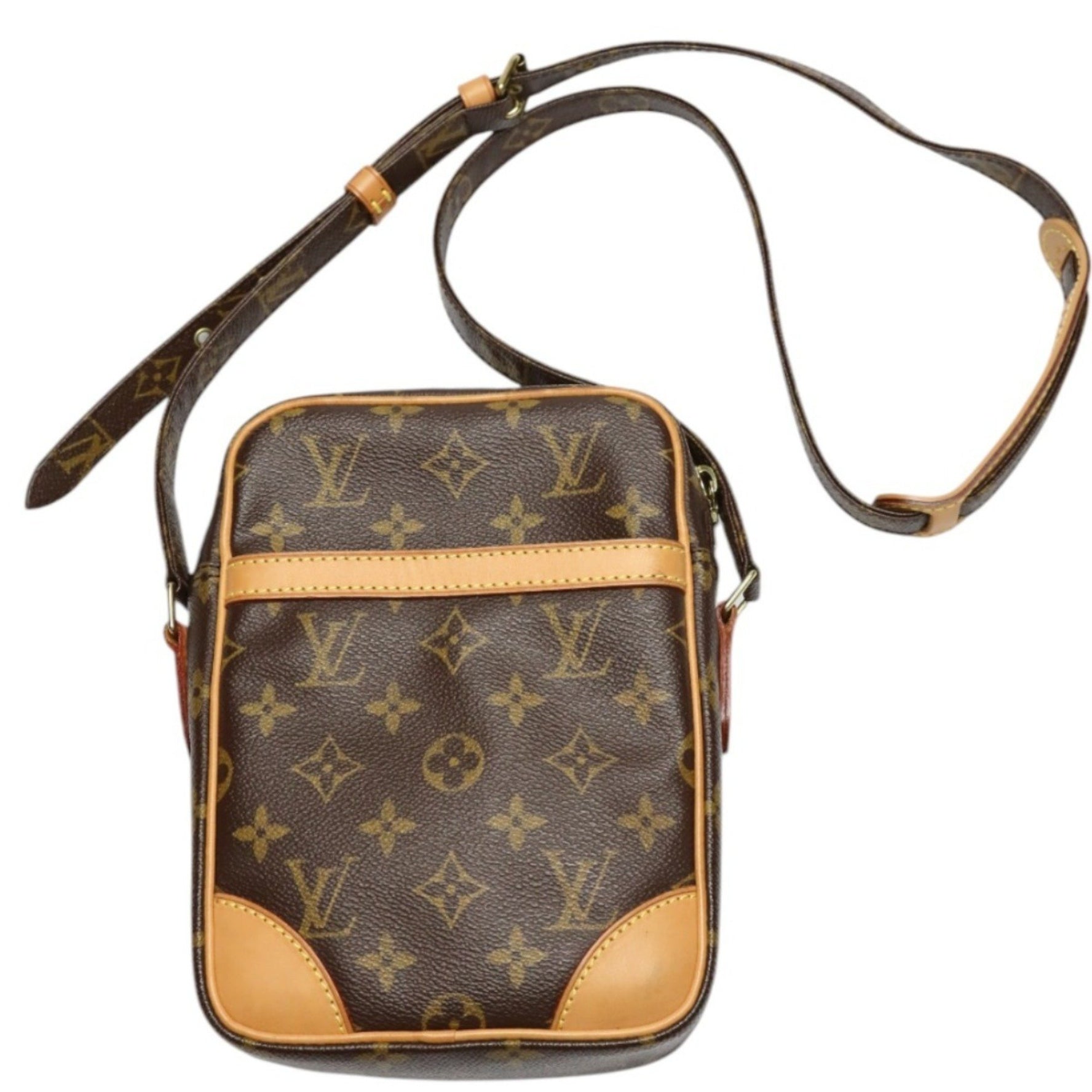 Louis Vuitton LOUIS VUITTON Shoulder Bag Monogram Danube Canvas M45266 Brown LV