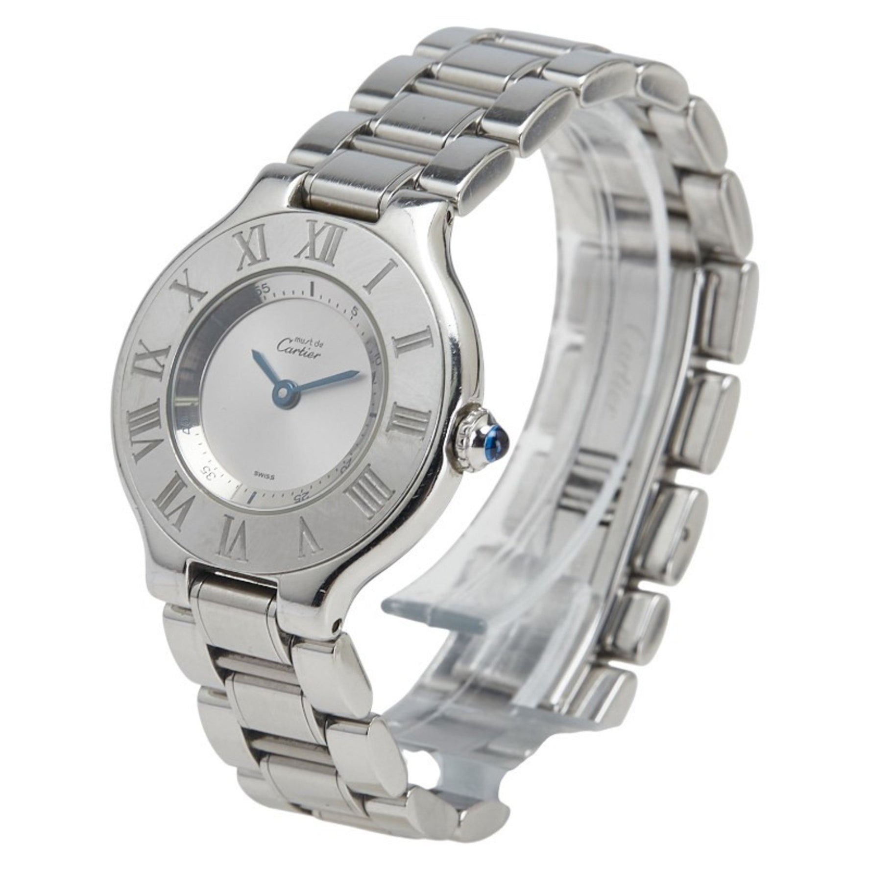 Cartier Must 21 Vantianne Quartz Watch with Silver Dial and Stainless Steel