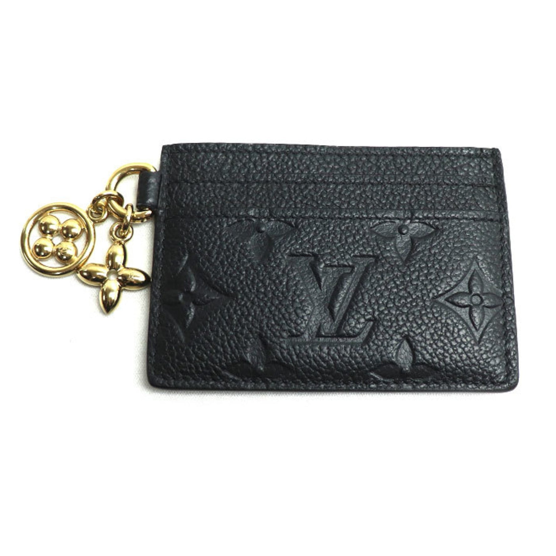 Louis Vuitton Porte Carte LV Charm Card Case Monogram Empreinte