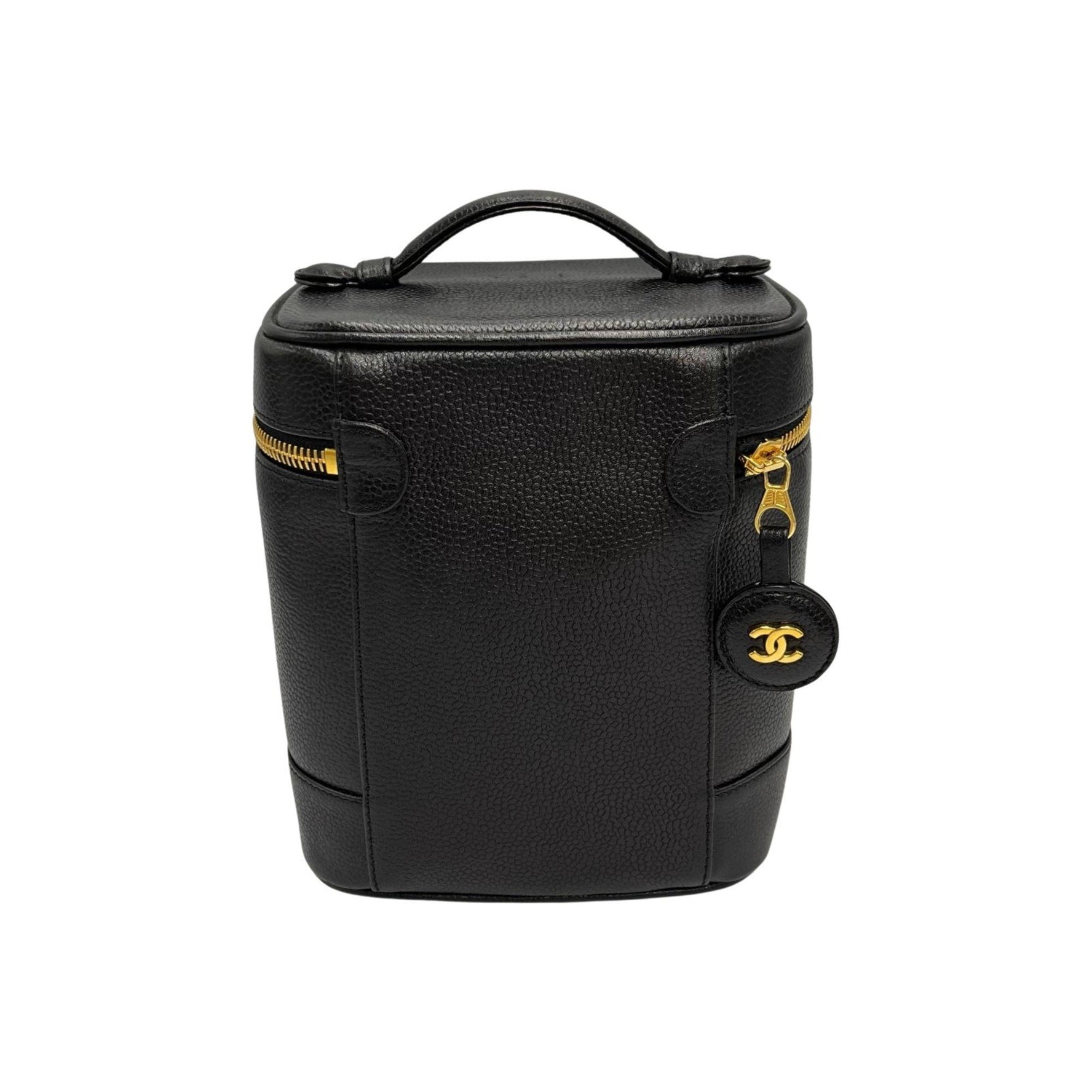 CHANEL Coco Mark Vanity Bag in Matte Caviar Leather