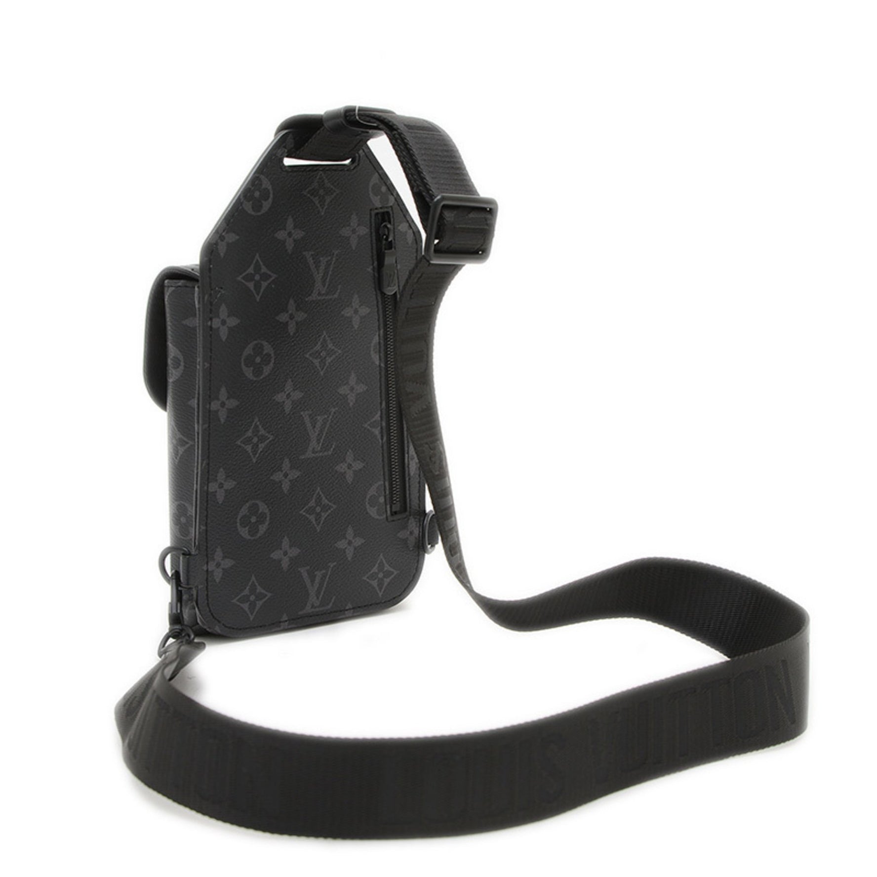 Louis Vuitton Monogram Eclipse Saumur Sling Bag Body