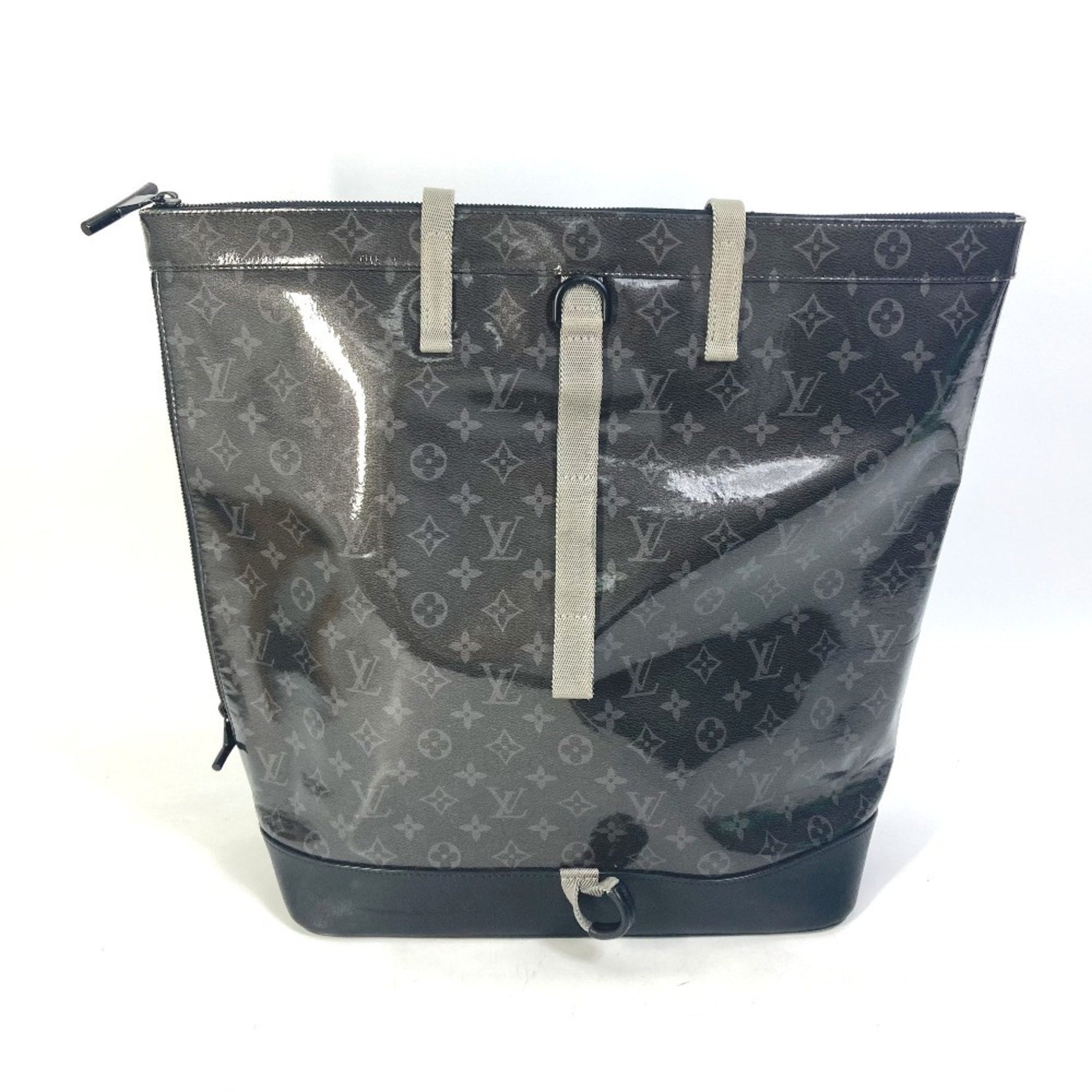 Louis Vuitton Monogram Eclipse Glaze Zip Tote Bag/Tote Bag, Vinyl, Men's, Black
