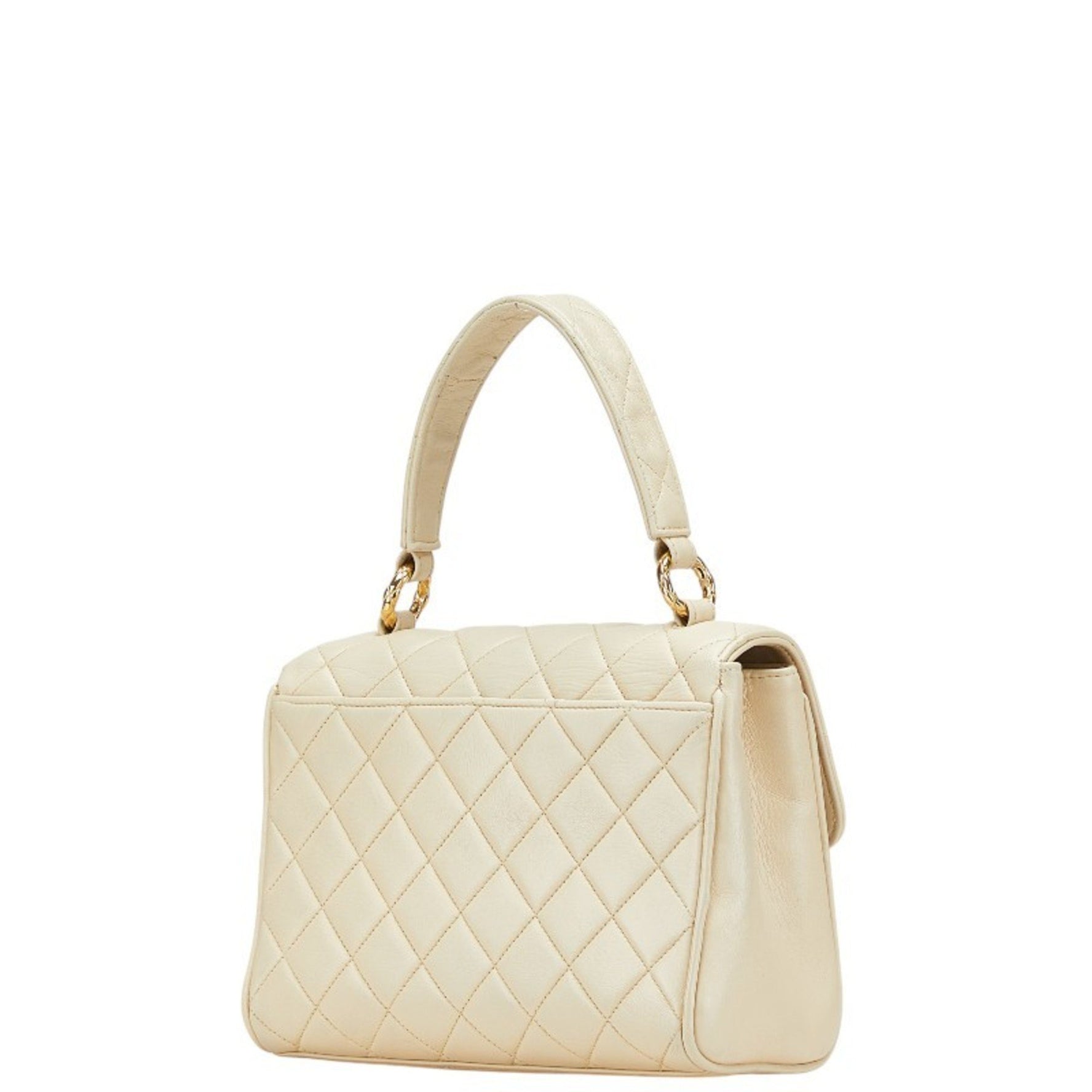 CHANEL Coco Mark Matelasse Mini Handbag, Leather