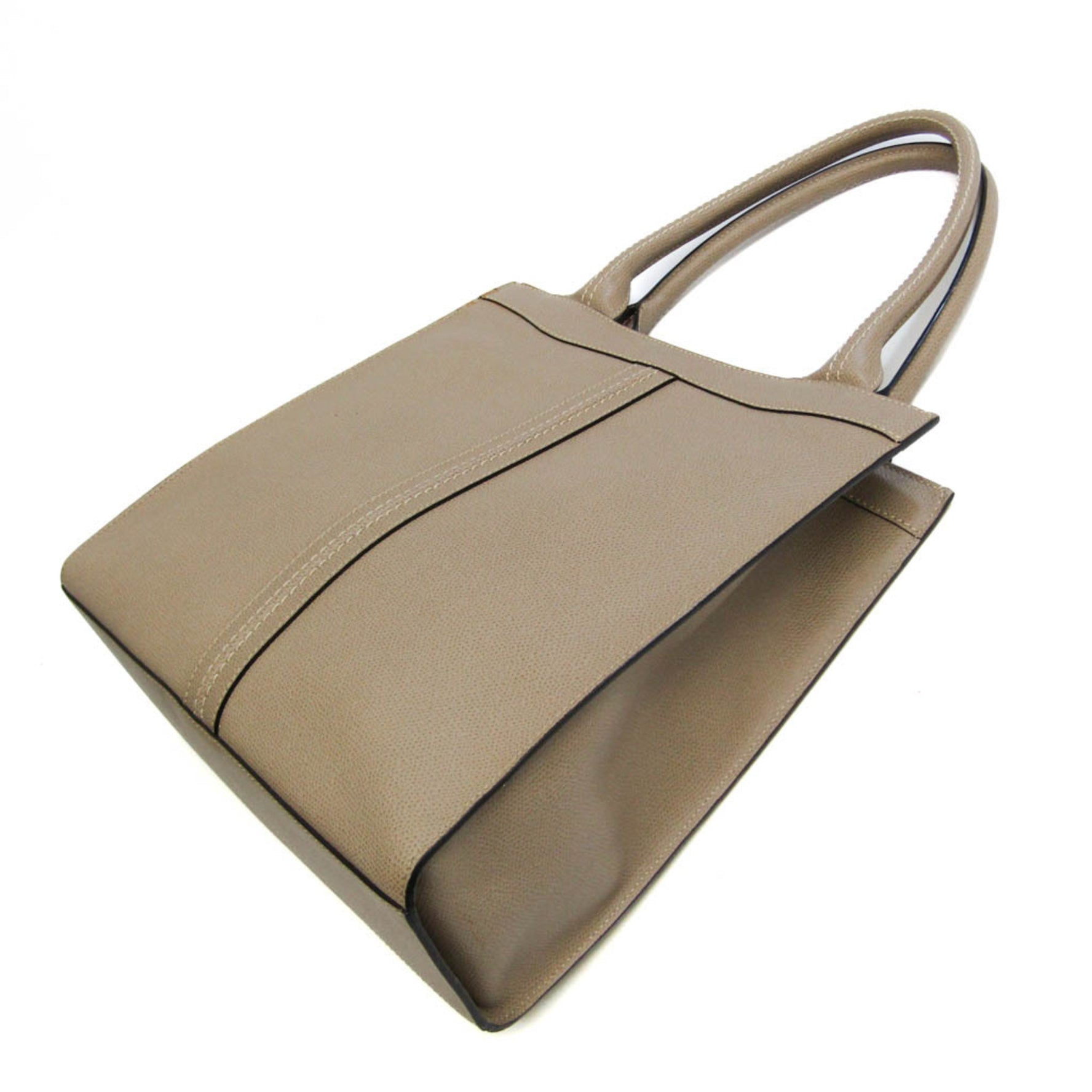 Valextra Women's Leather Tote Bag Grayish