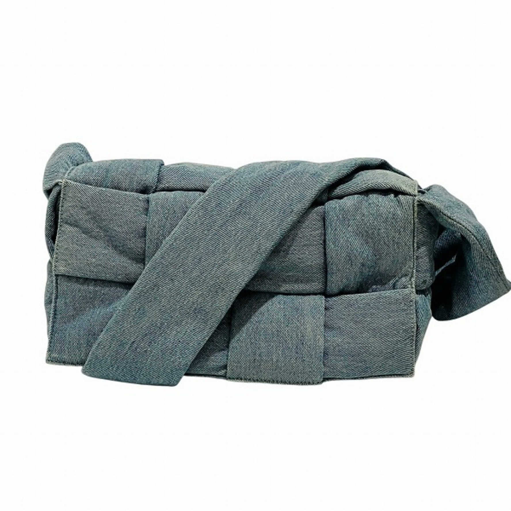 Bottega Veneta Padded Tech Cassette Denim Shoulder Bag
