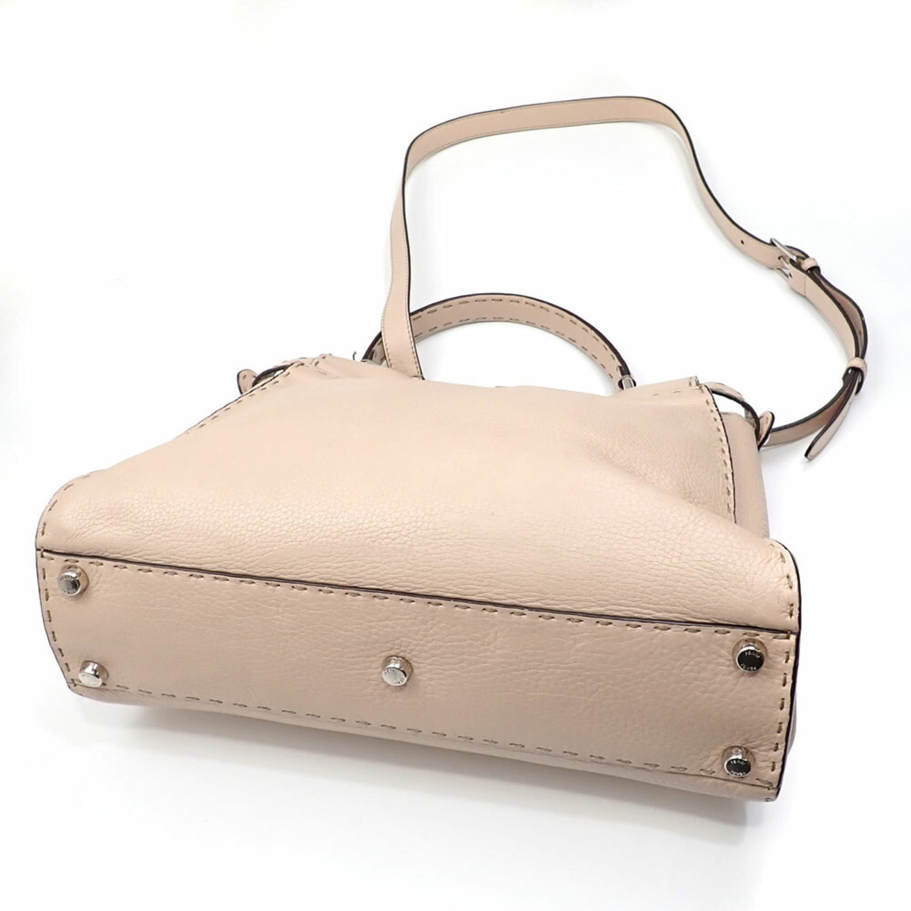 Fendi Peekaboo Iconic Medium Handbag, Leather, Selleria