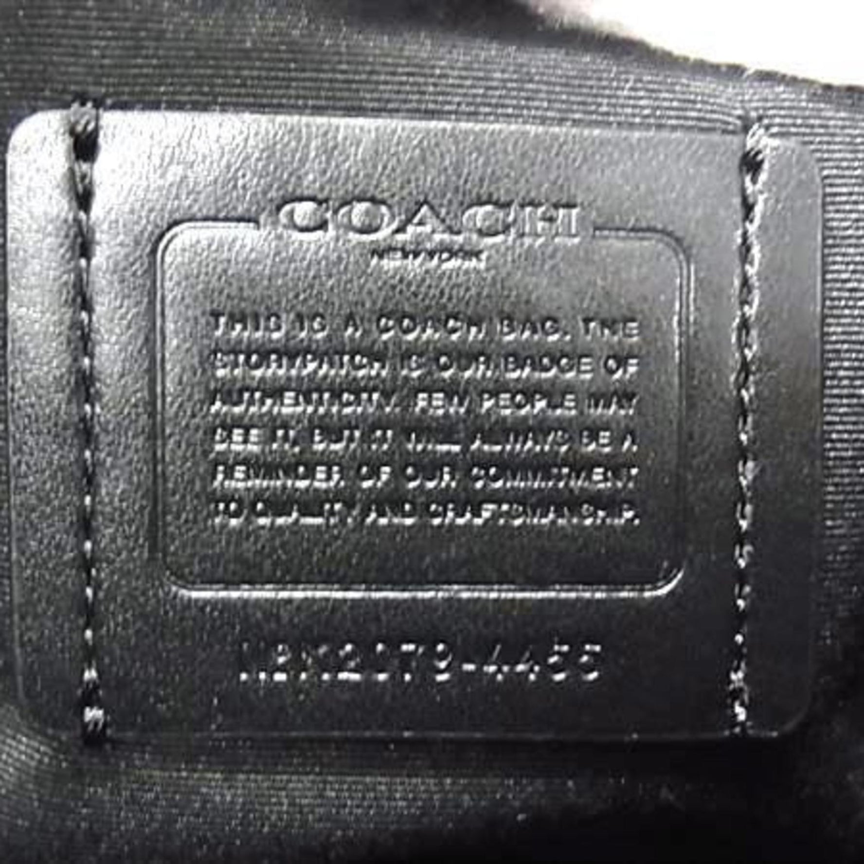 COACH Signature 4455 Leather Handbag