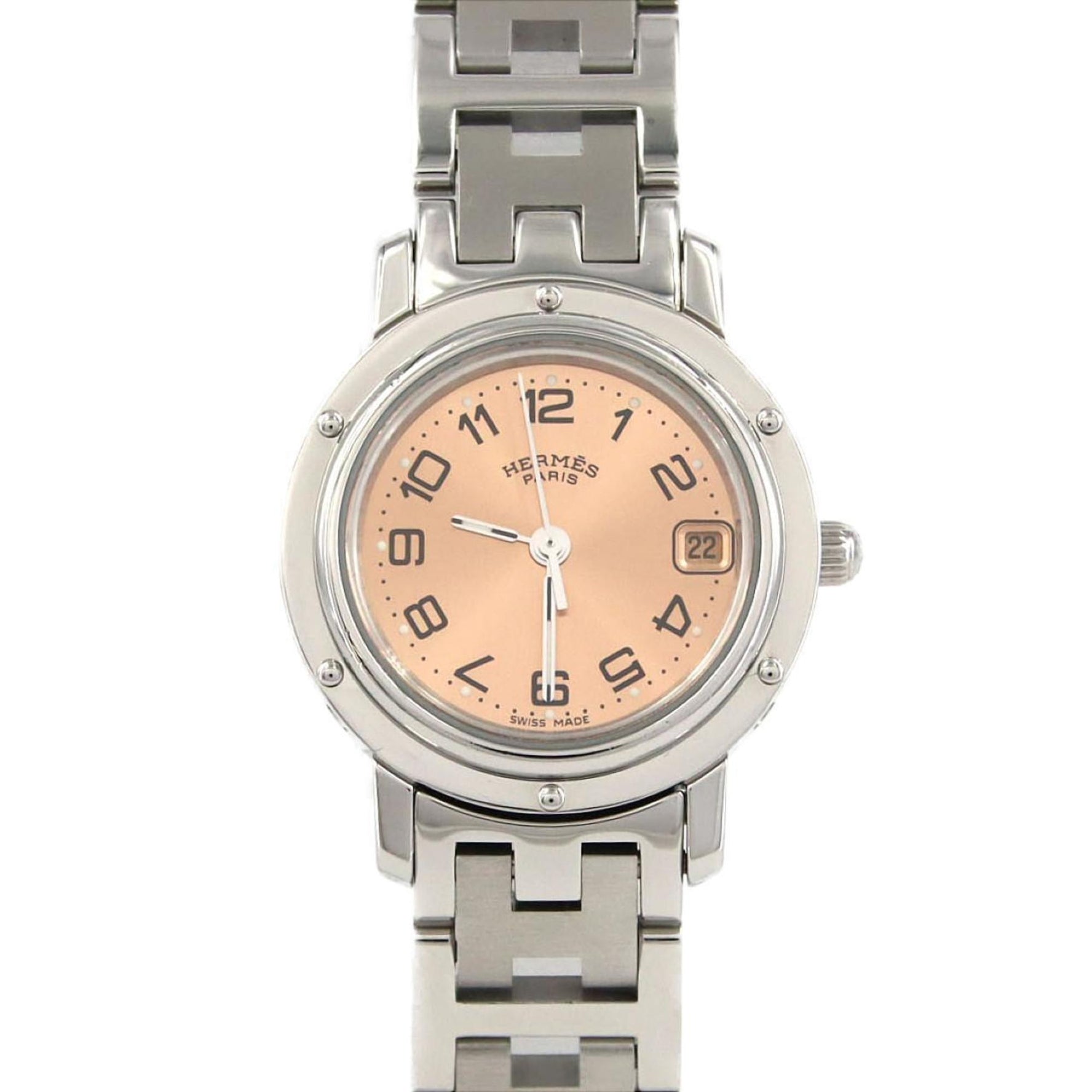 Hermès Clipper Stainless Steel Quartz Watch