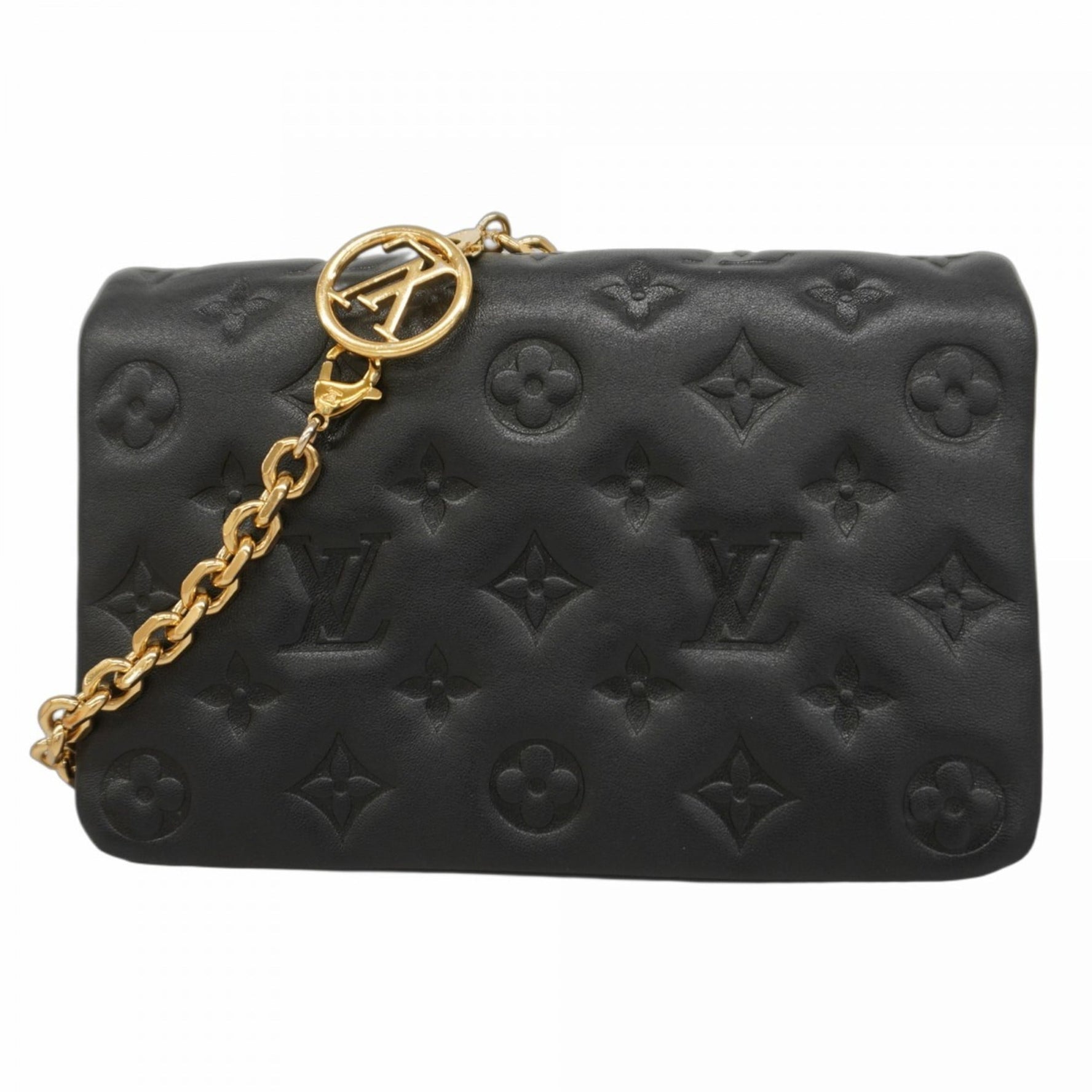 Louis Vuitton Monogram Embossed Pochette Coussin Shoulder Wallet