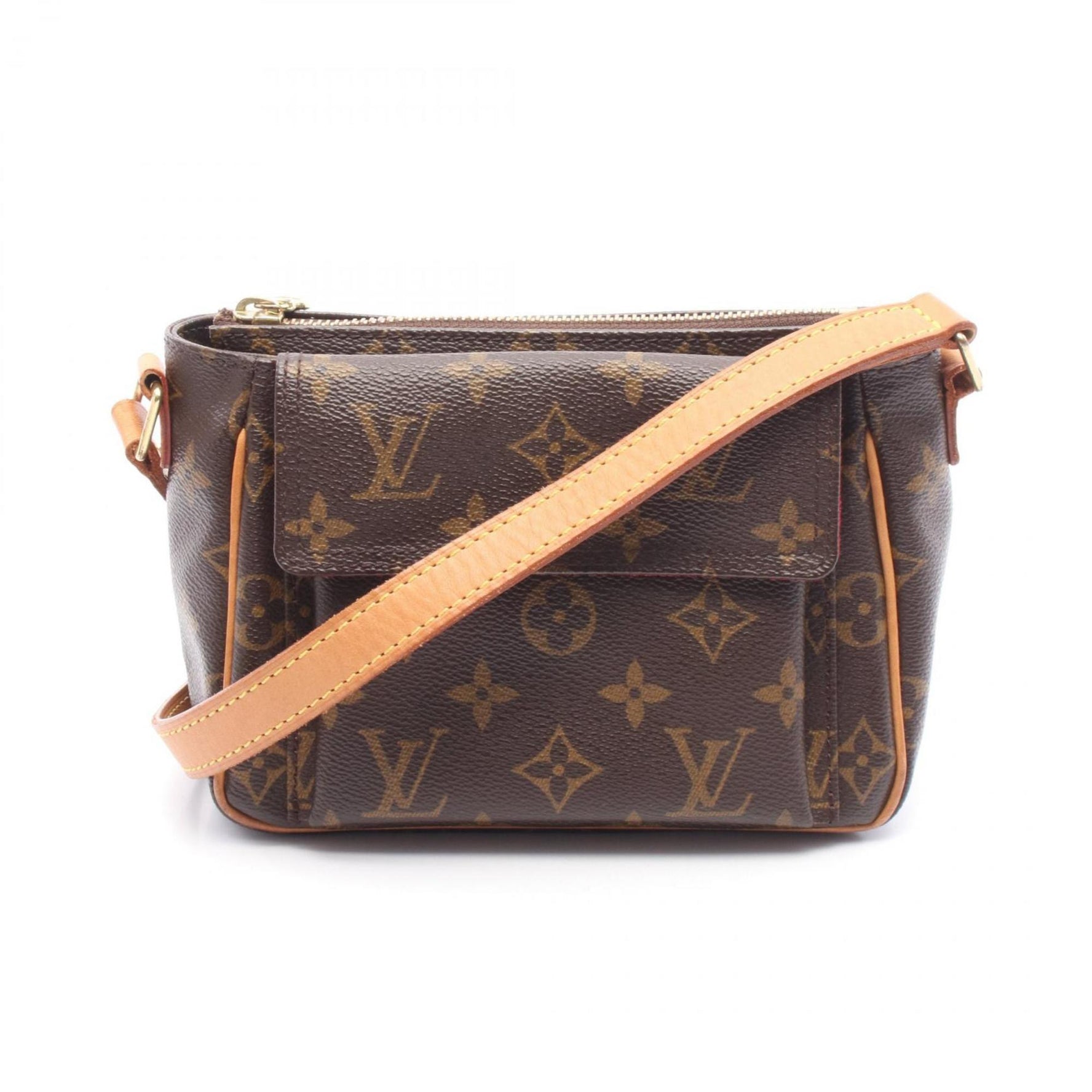 Louis Vuitton Vivacite PM Shoulder Bag Coated Canvas Leather Monogram
