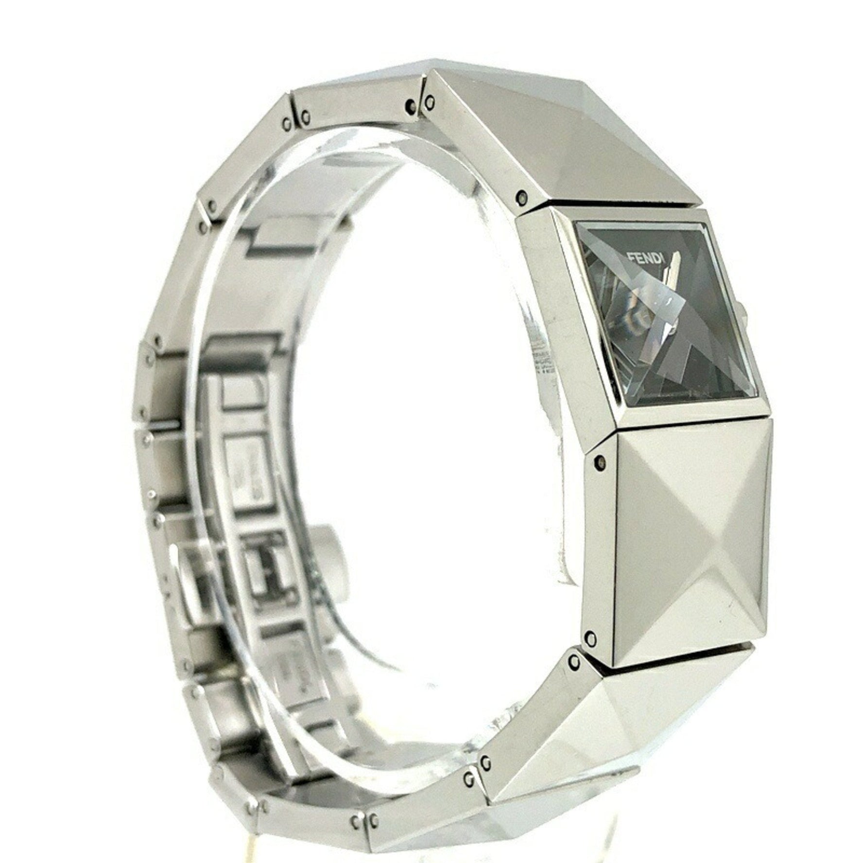 FENDI Quartz Pyramid Bangle Watch Stainless Steel, Mikunigaoka Store