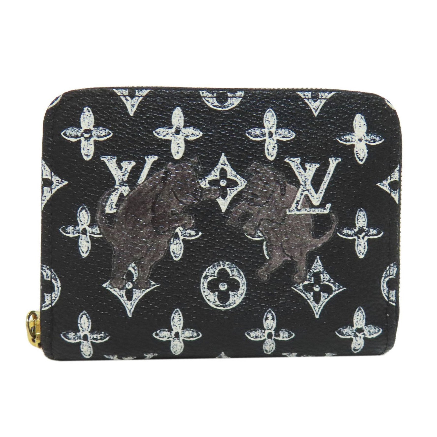Louis Vuitton M63884 Zippy Coin Purse Catgram Wallet/Coin Case Monogram Canvas Women's LOUIS VUITTON