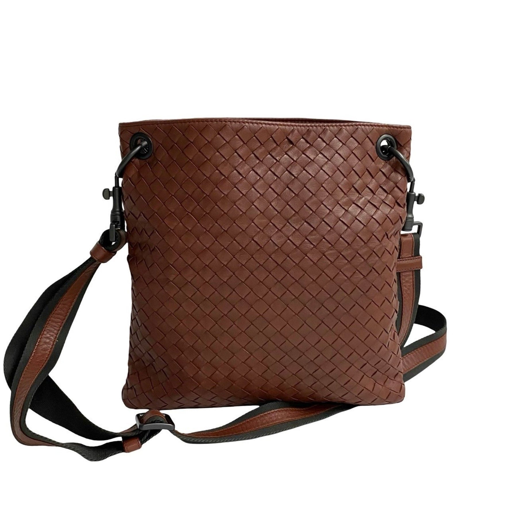 BOTTEGA VENETA Intrecciato Leather Shoulder Bag/Pochette/Sacoche in